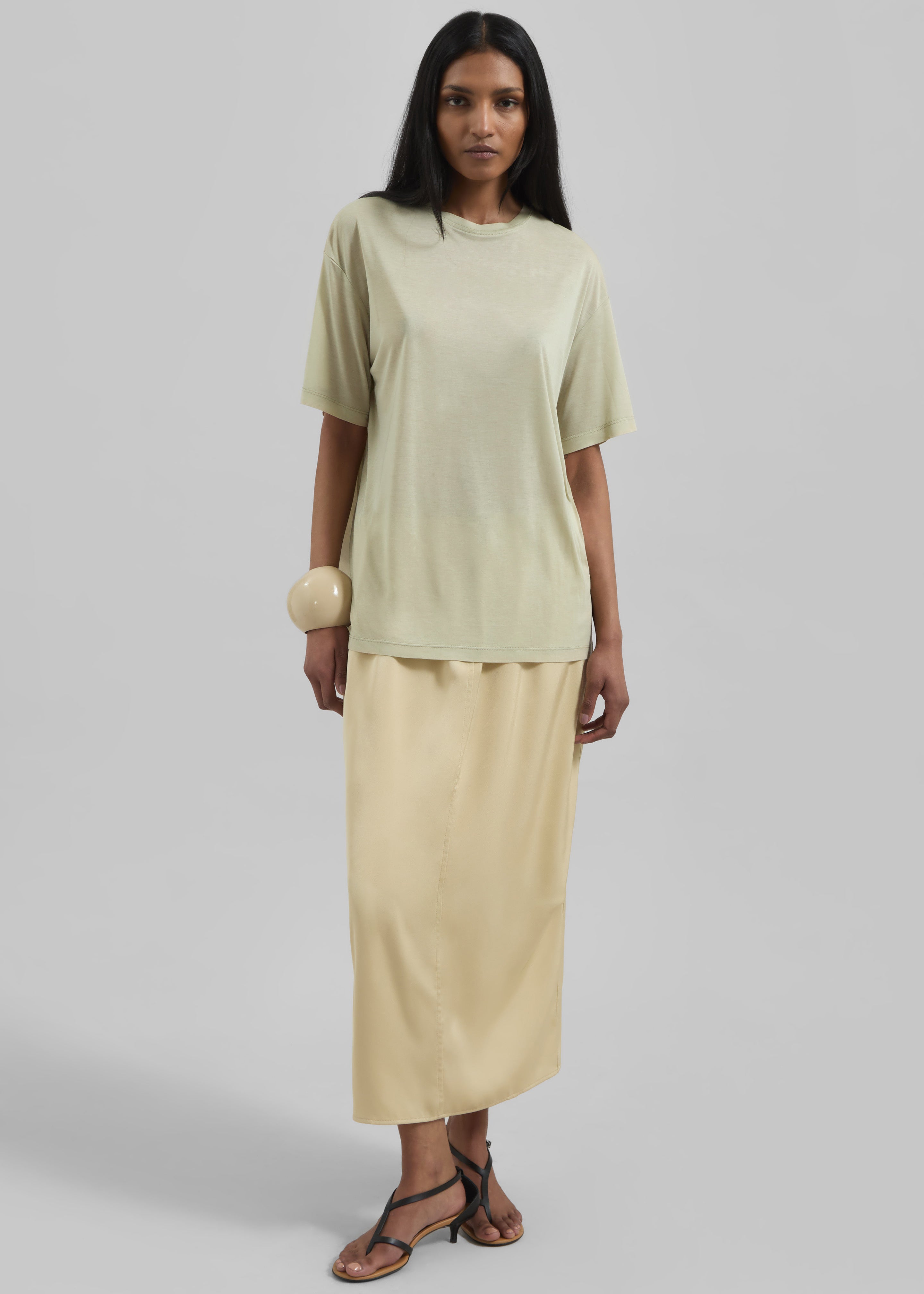 Selvan Sheer T-Shirt - Cement - 2
