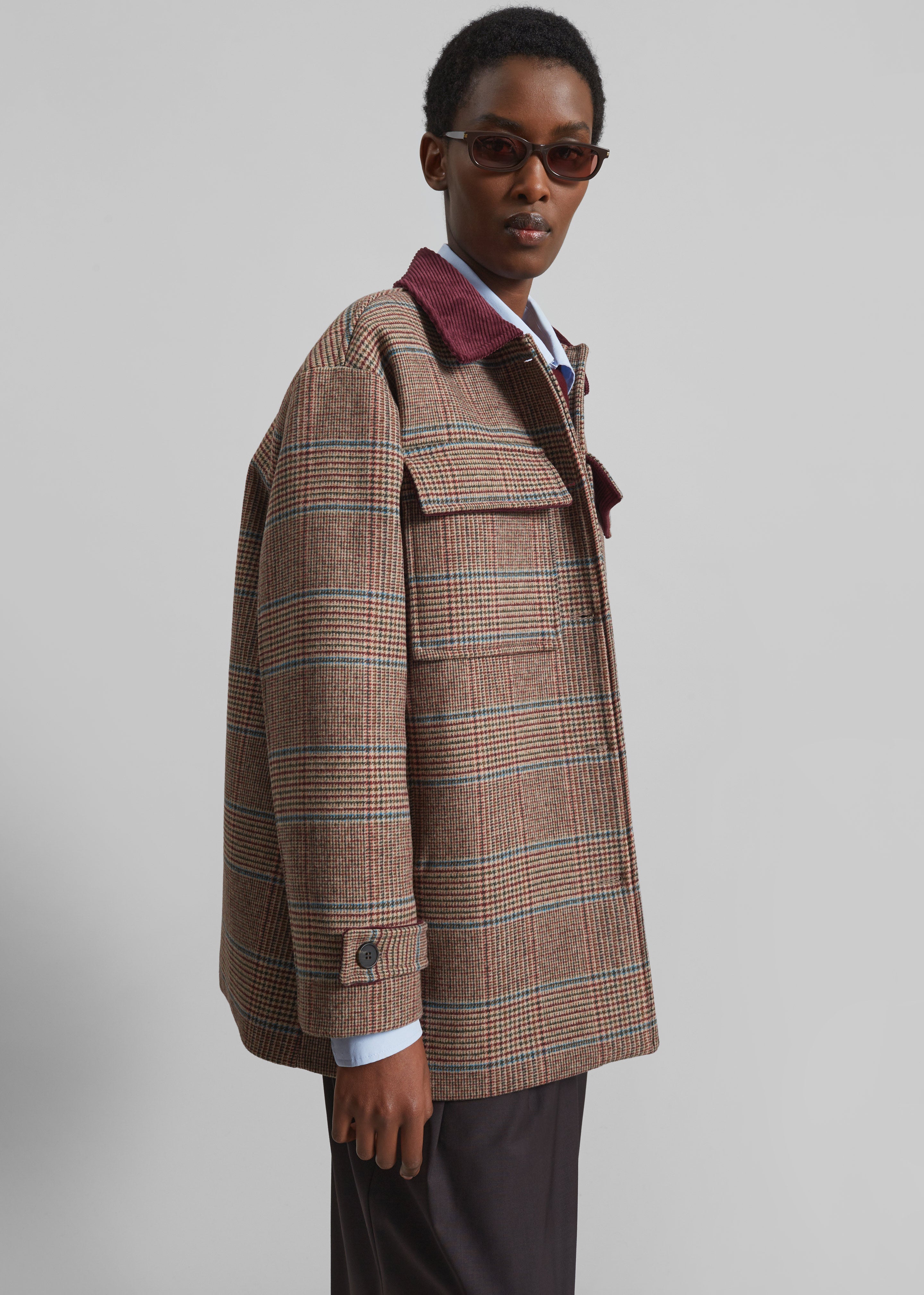 Selworth Plaid Wool Jacket - Multicolor - 7