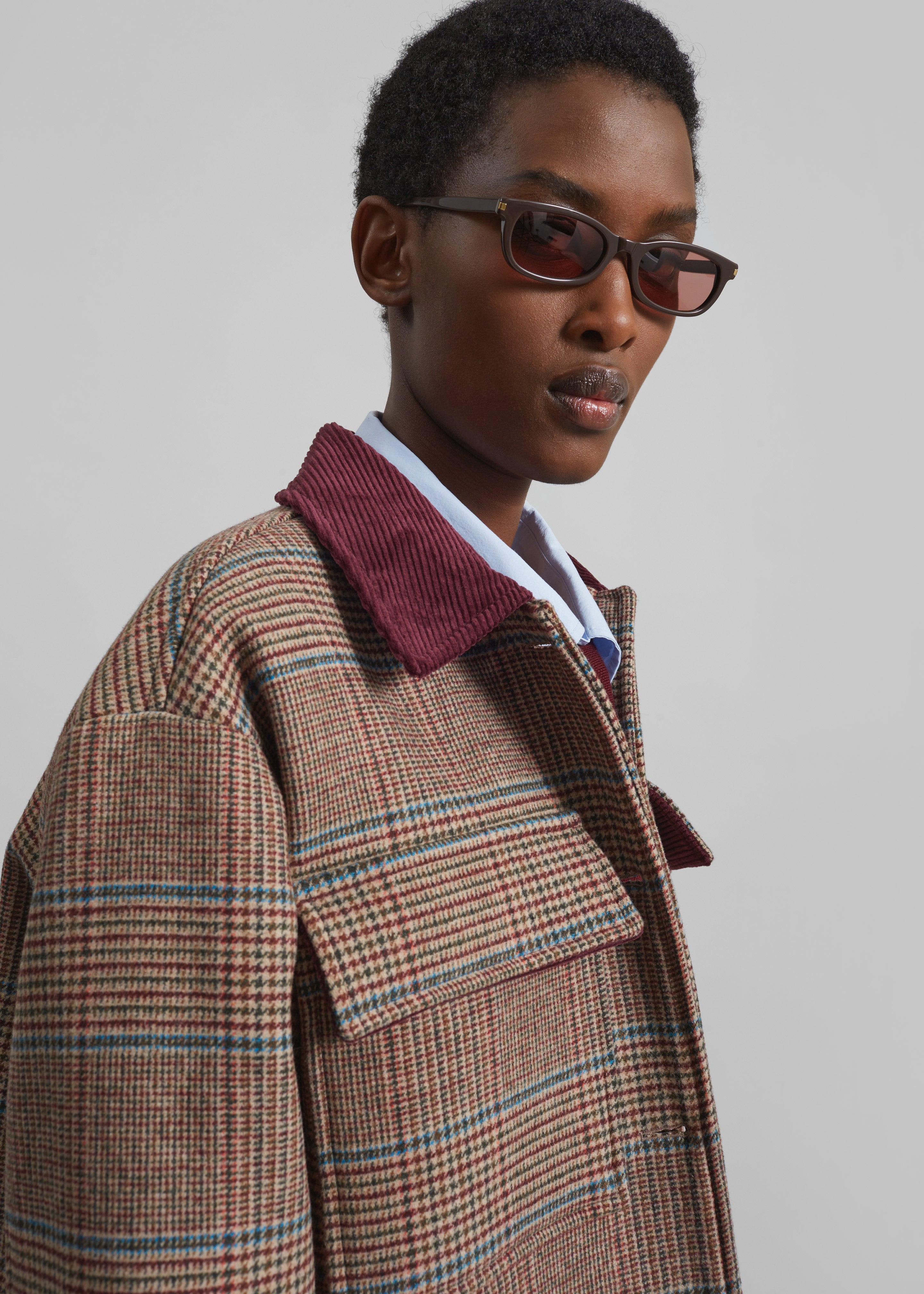 Selworth Plaid Wool Jacket - Multicolor - 8