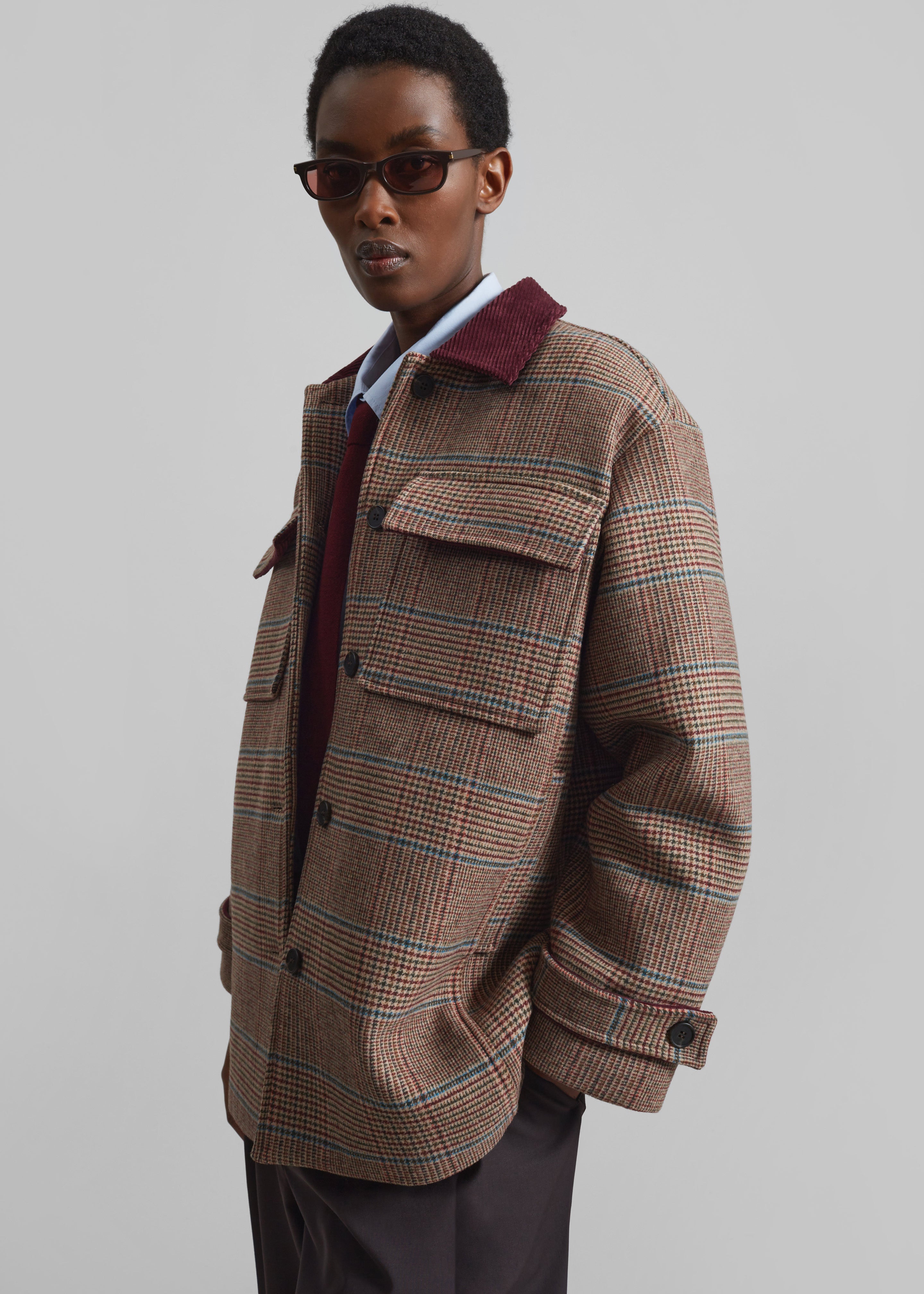 Selworth Plaid Wool Jacket - Multicolor - 5