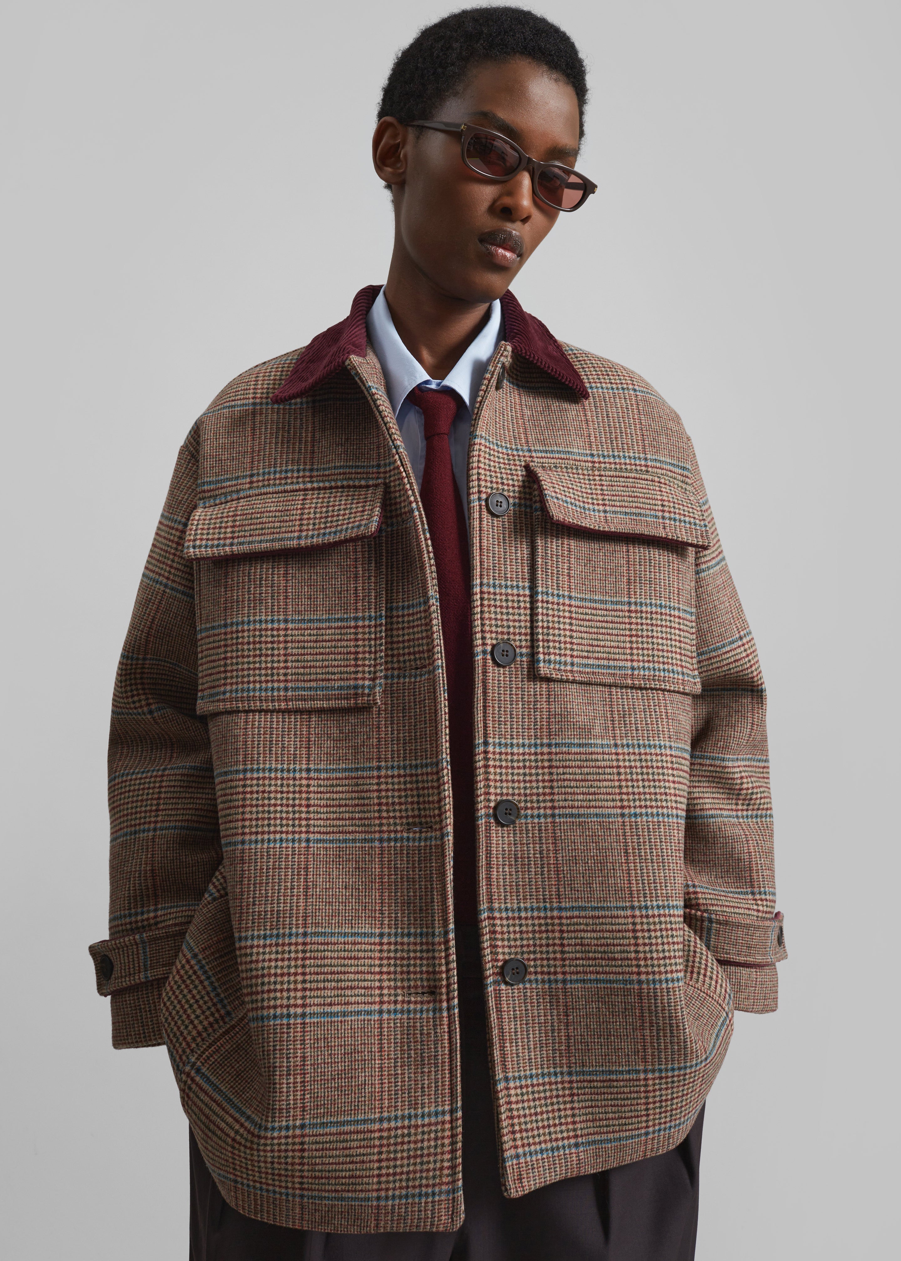 Selworth Plaid Wool Jacket - Multicolor - 6