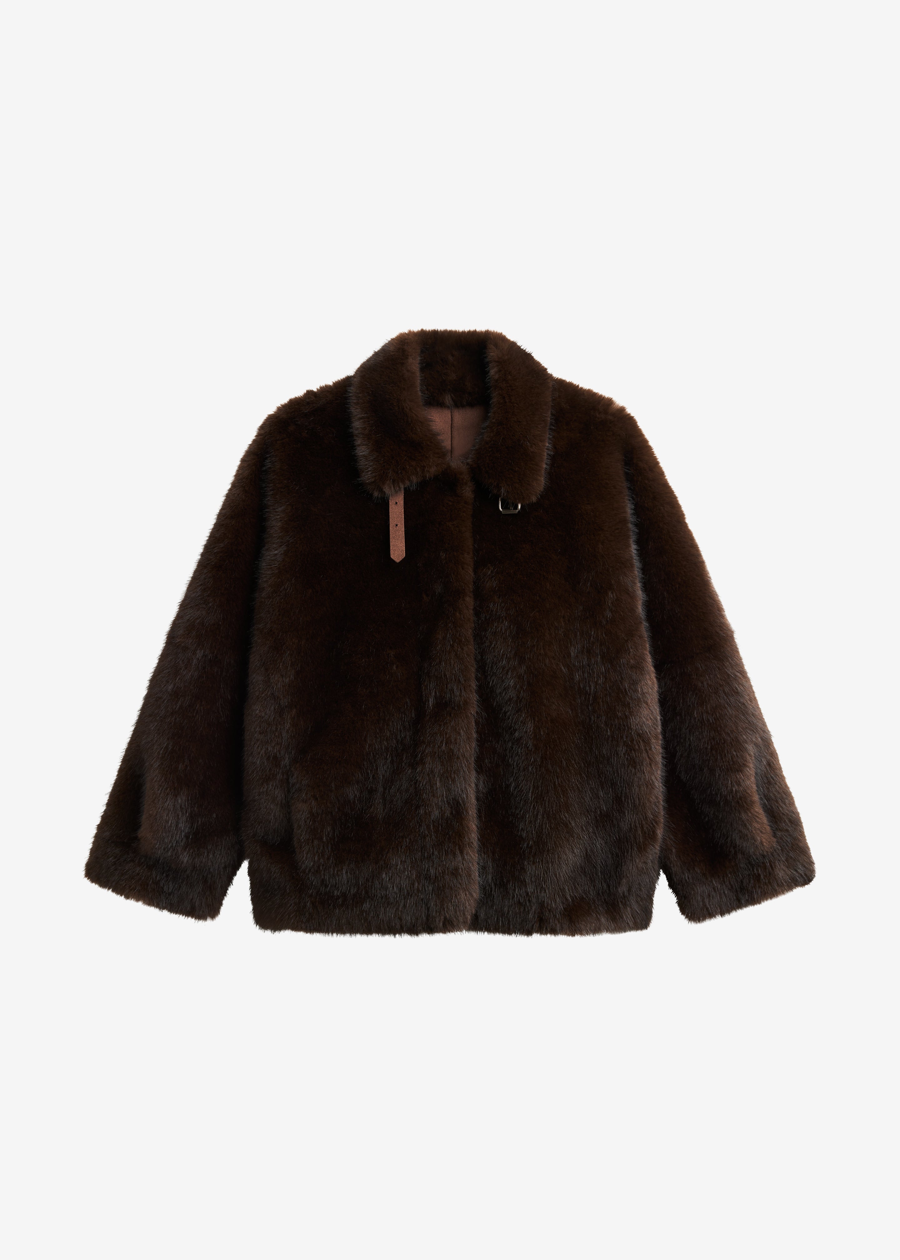 Veste Senja en fausse fourrure - Marron foncé - 6