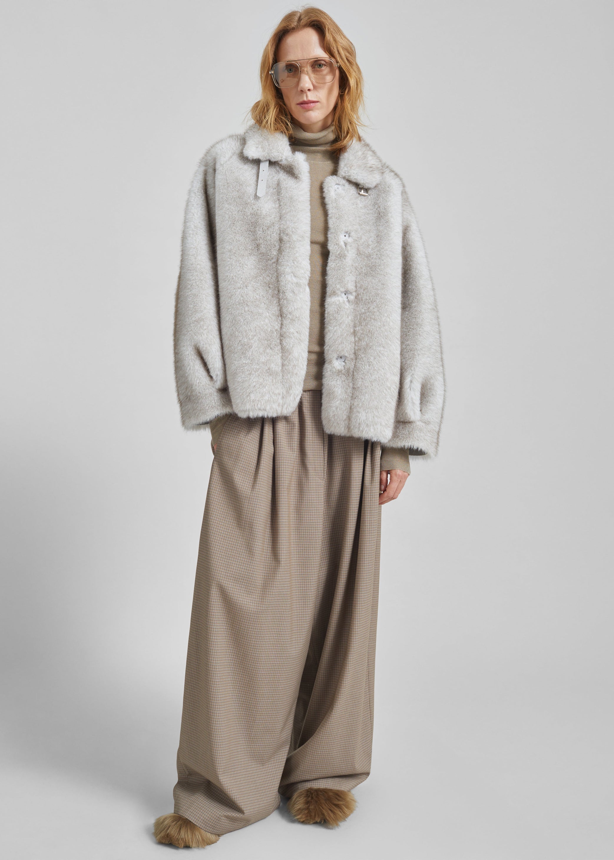 Shop the look image for Veste Senja en fausse fourrure - Beige clair