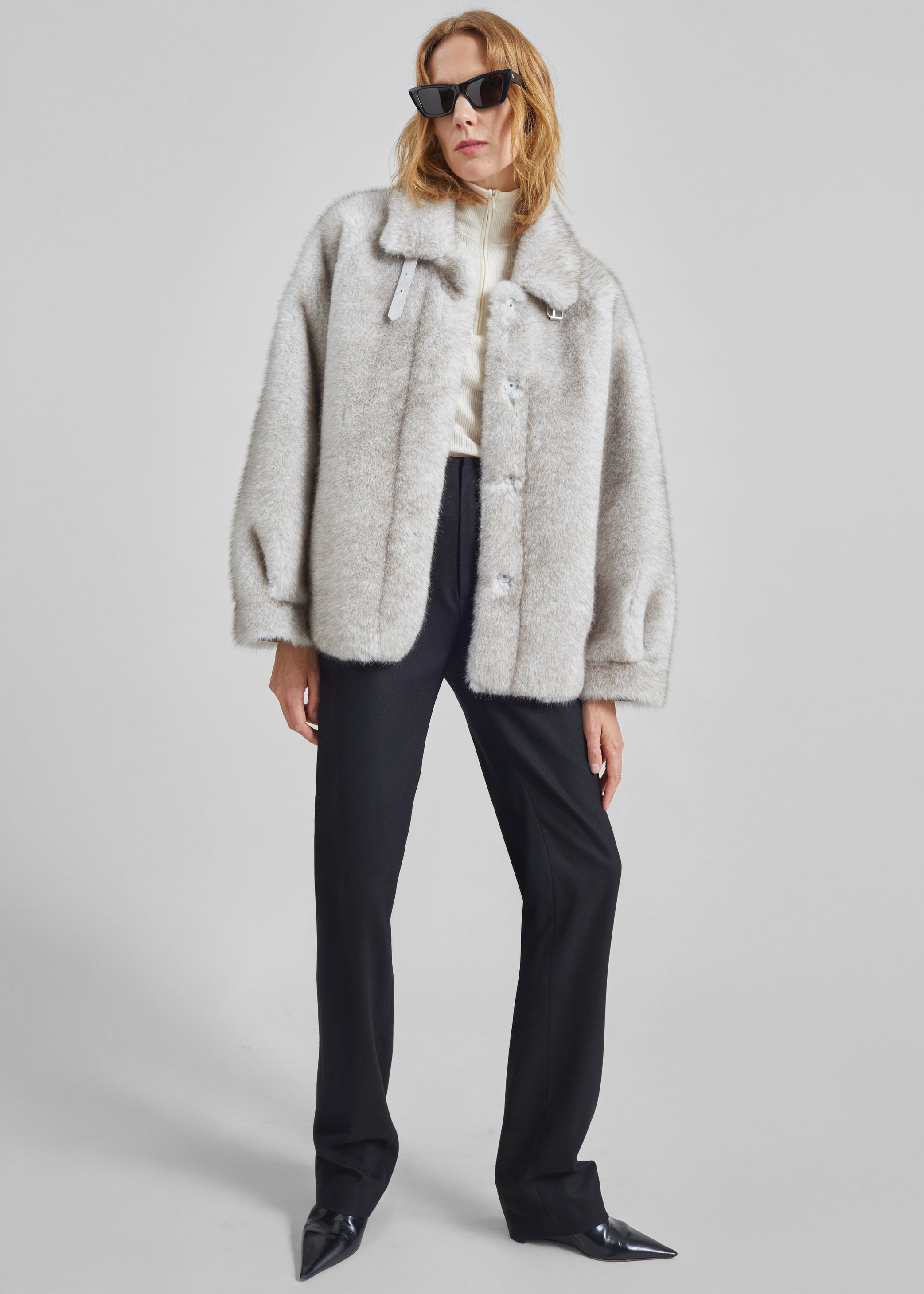 Shop the look image for Veste Senja en fausse fourrure - Beige clair