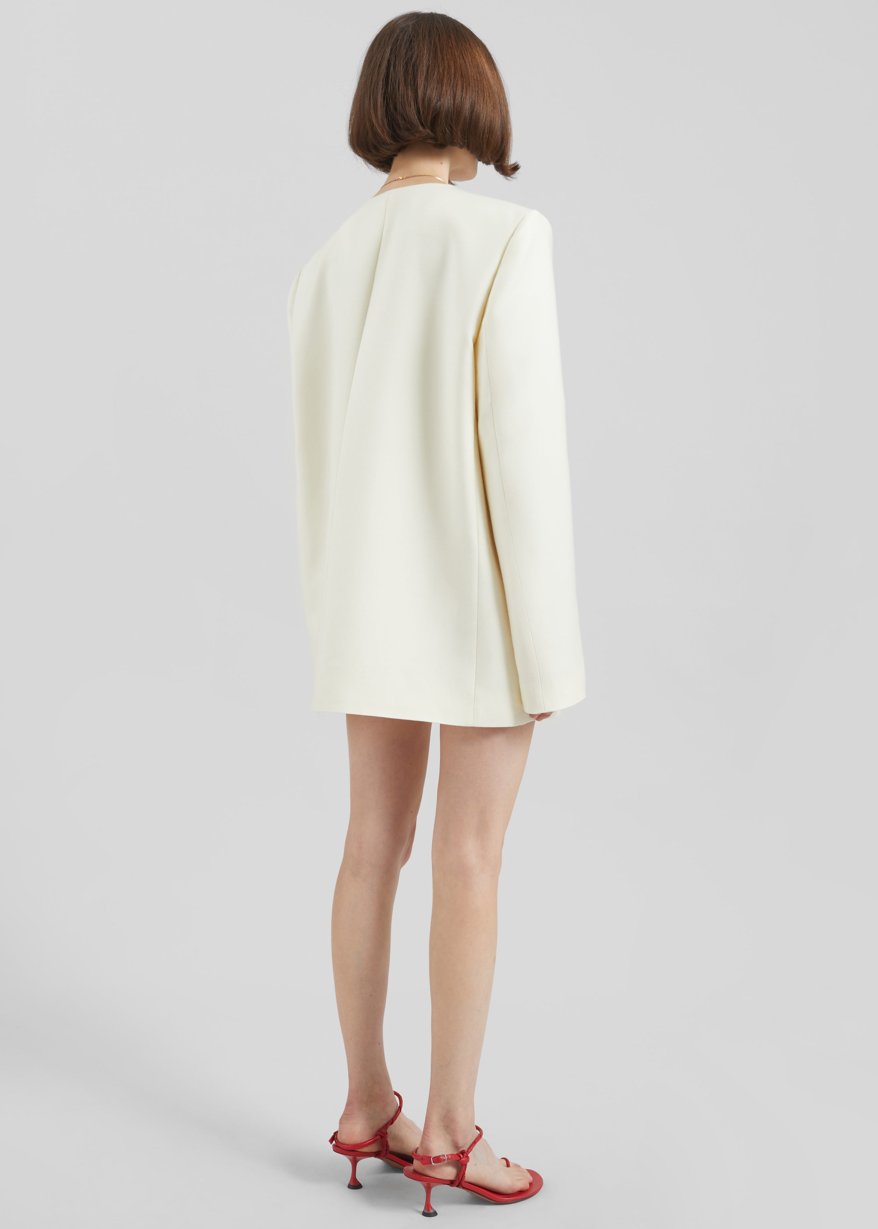 Serra Blazer Dress - Cream - 6