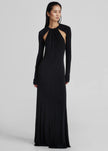 Seskin Evening Maxi Dress - Black