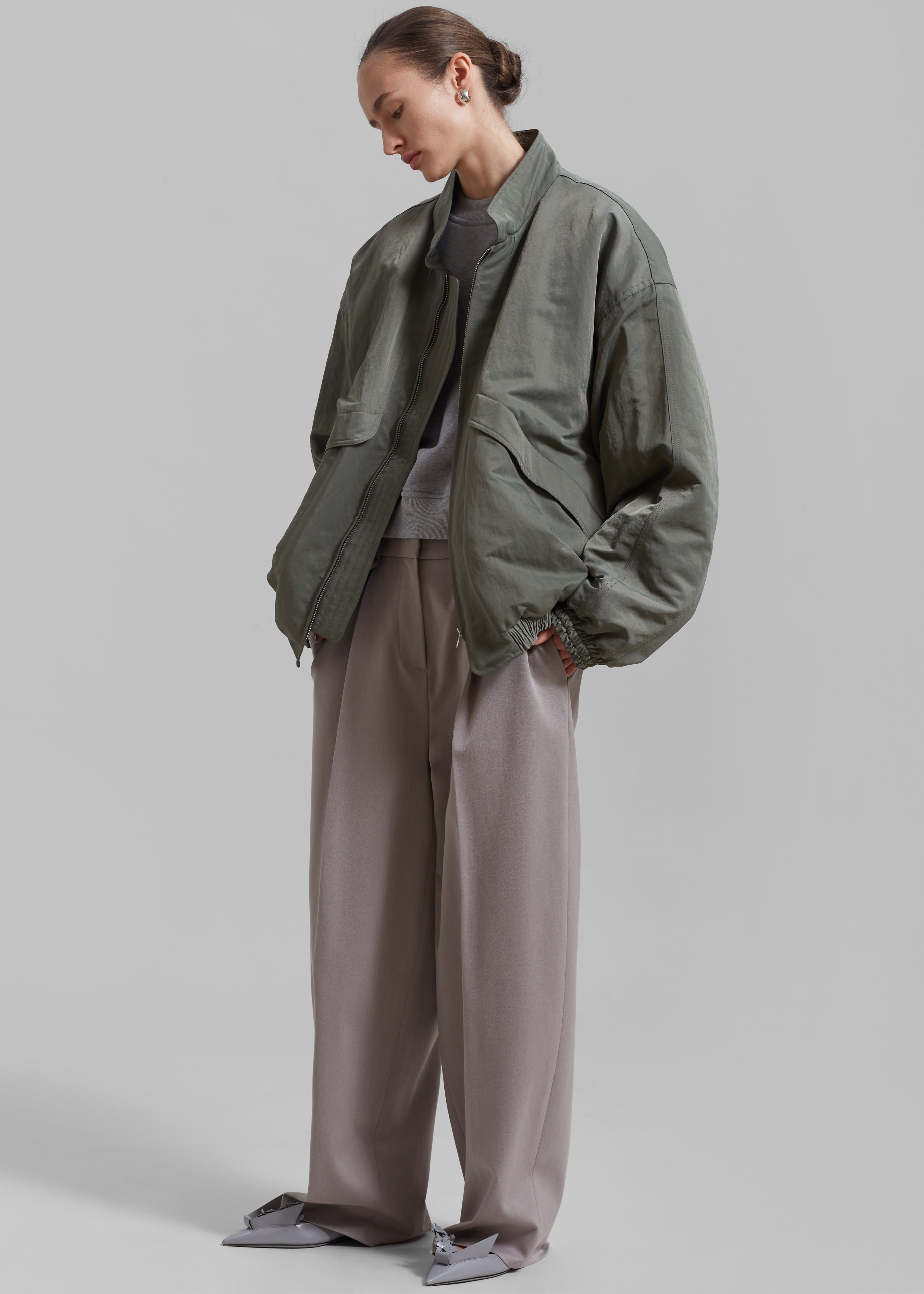 Seth Oversized Jacket - Khaki – The Frankie Shop Europe