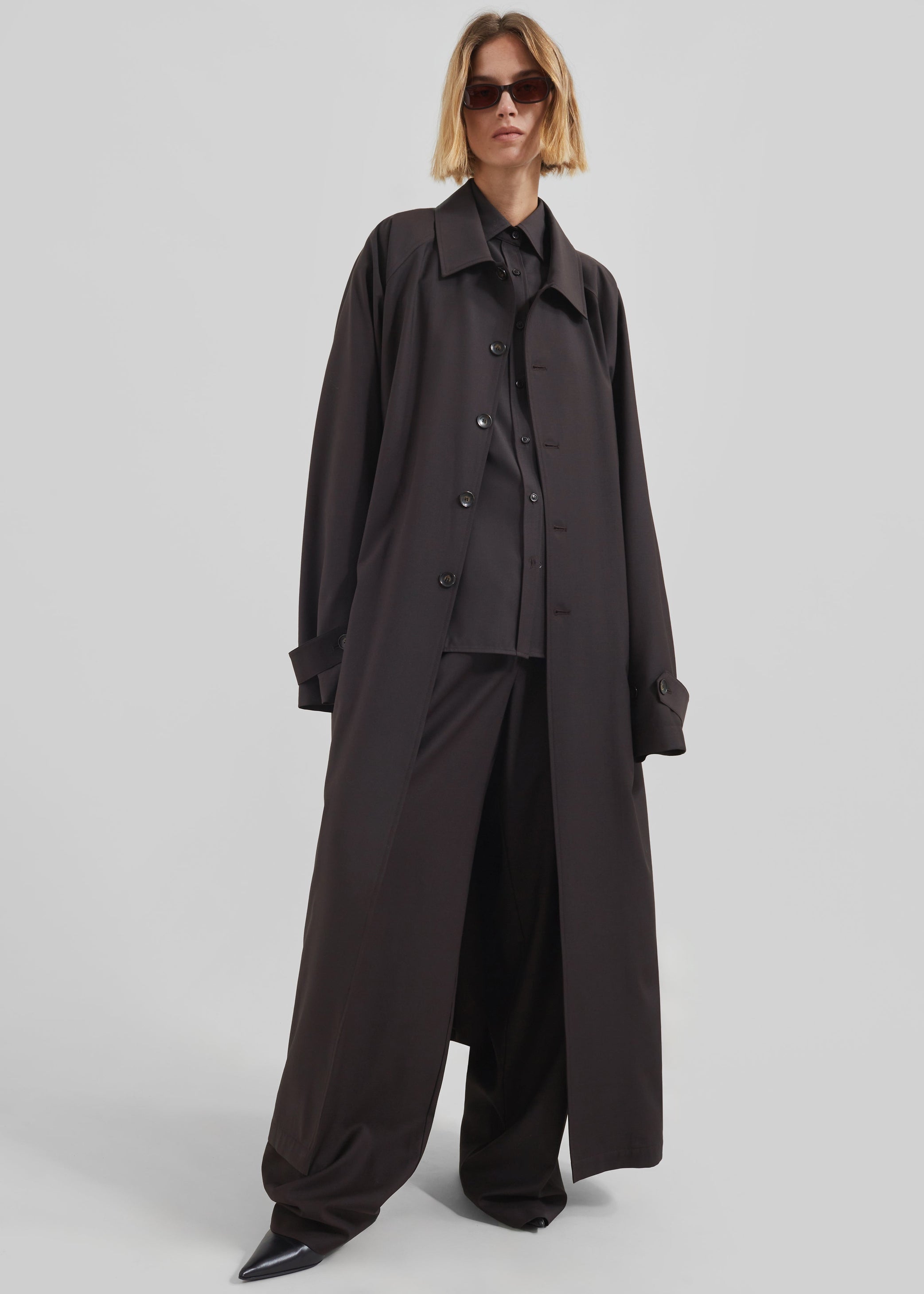 Shop the look image for Georgia Wool Blend Shirt - Brown