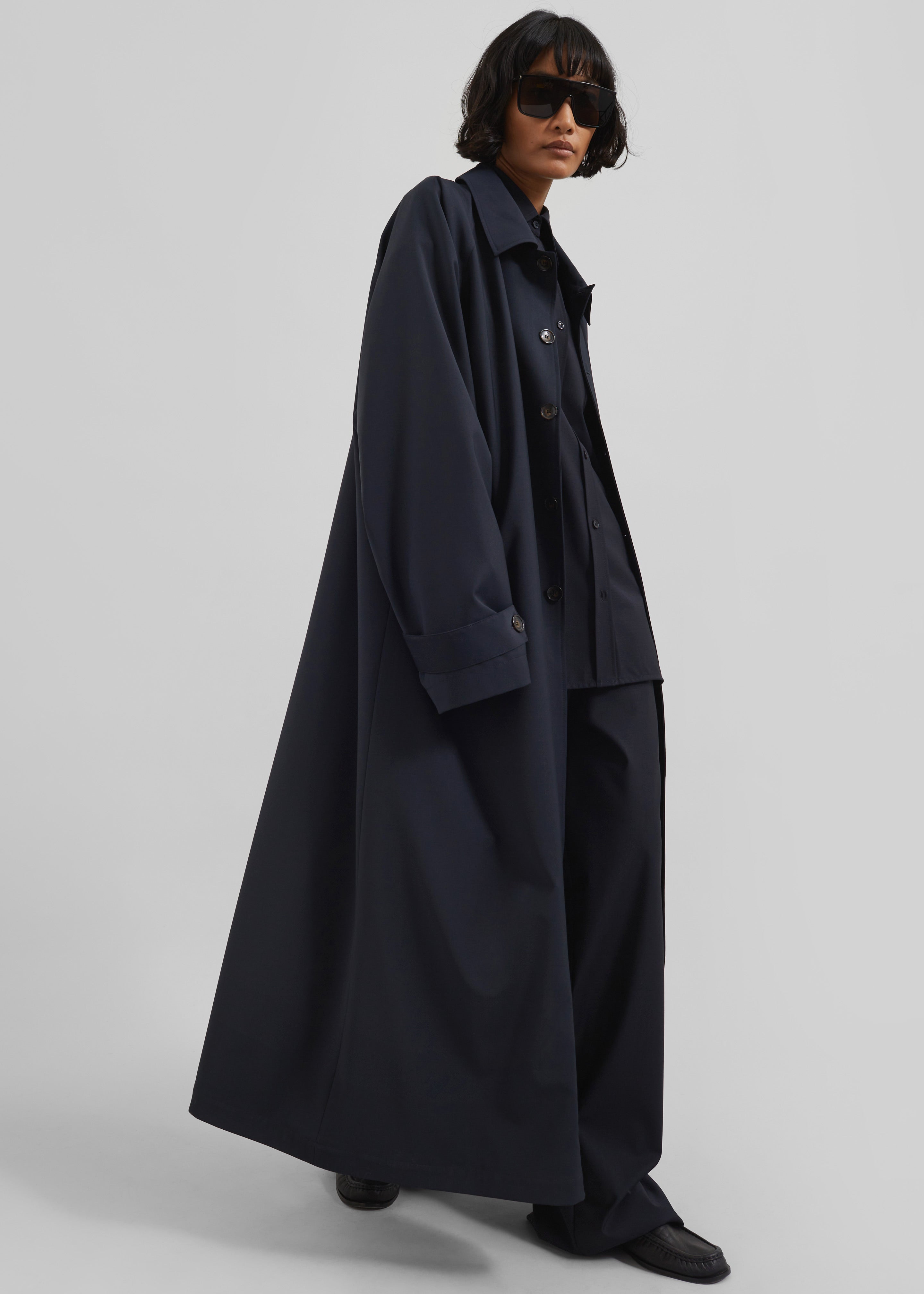 Shay Trench Coat - Dark Navy - 6