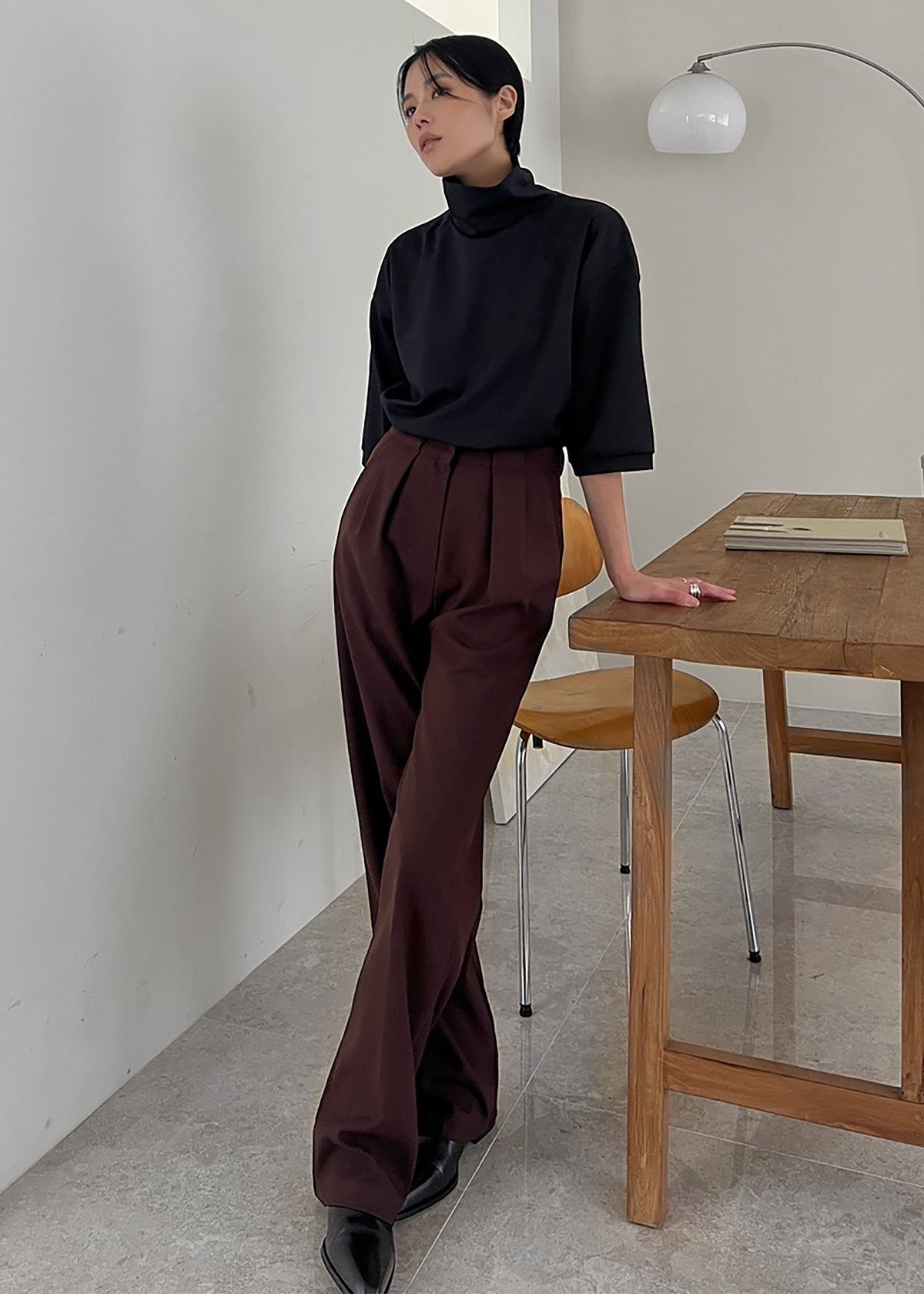 Shiloh Oversized Top - Black - 8