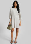 Sian Oversized T-Shirt Dress - Slate Grey