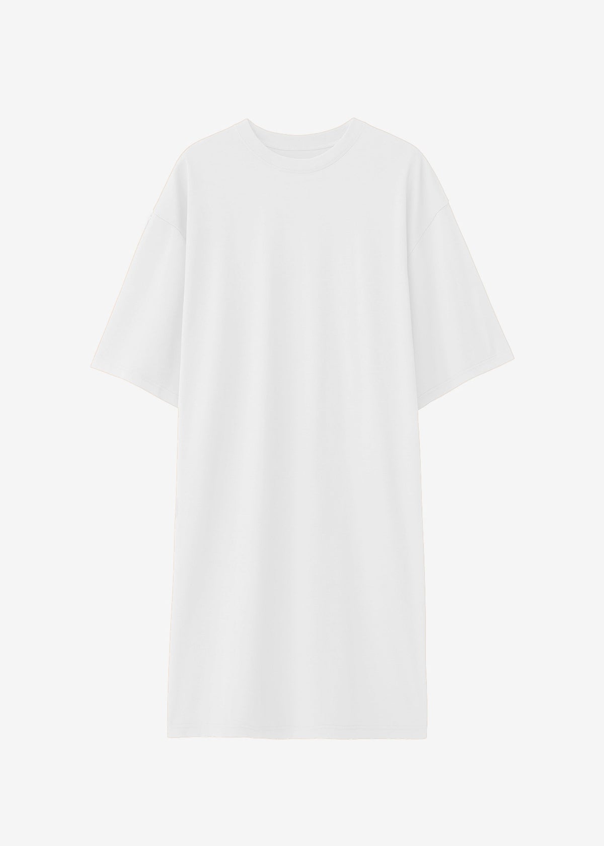 Sian Oversized T-Shirt Dress - White - 6