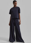 Sierra Wide Leg Trousers - Navy