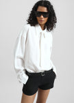 Silvan Neck Tie Shirt - White