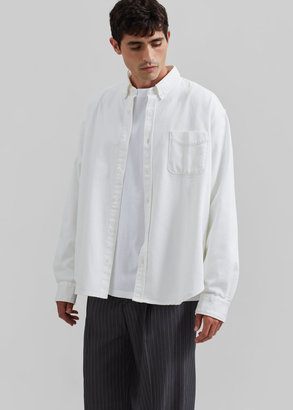 Sinclair Denim Shirt - Off White