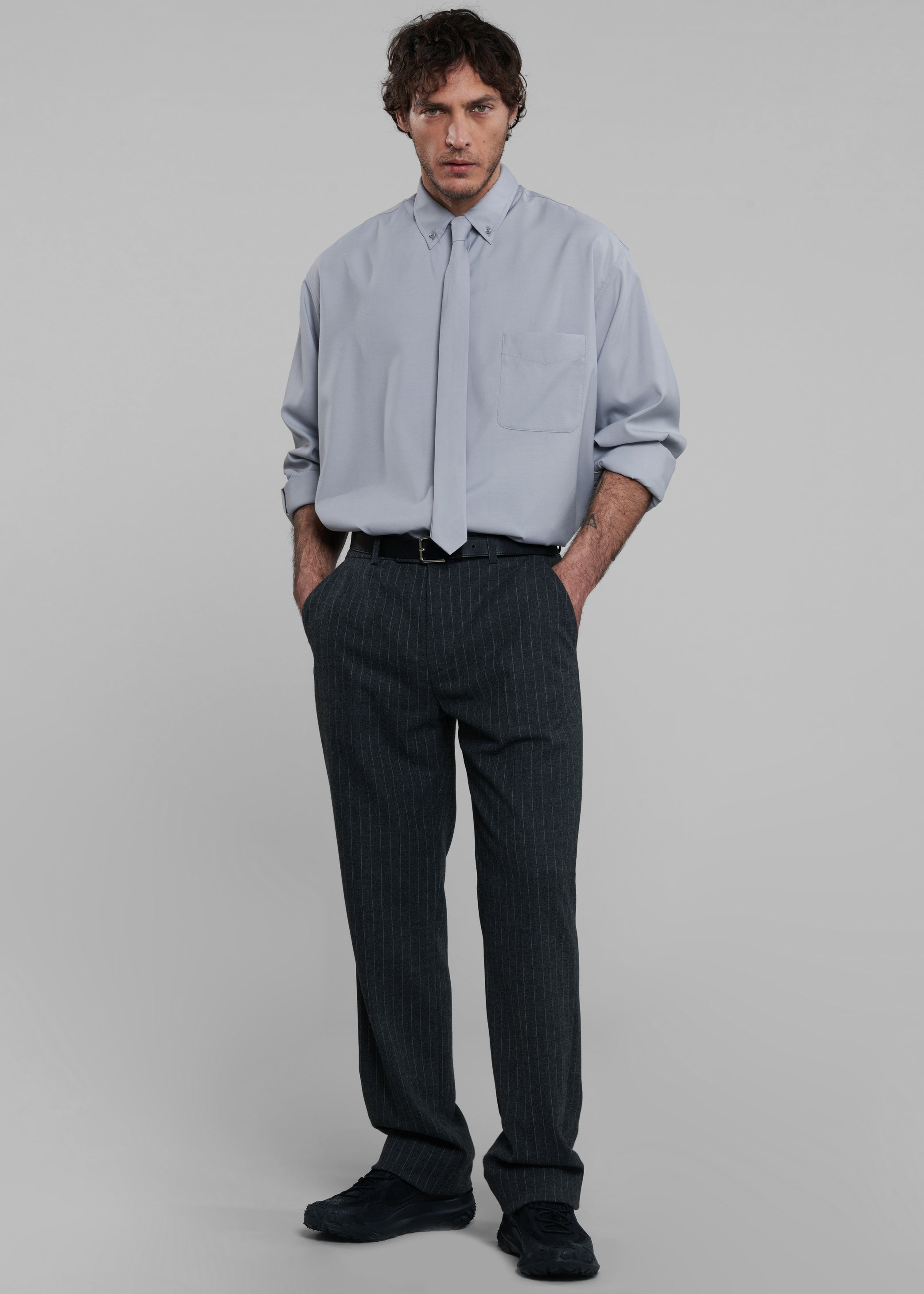 Shop the look image for Sinclair Oxford Shirt - Grey