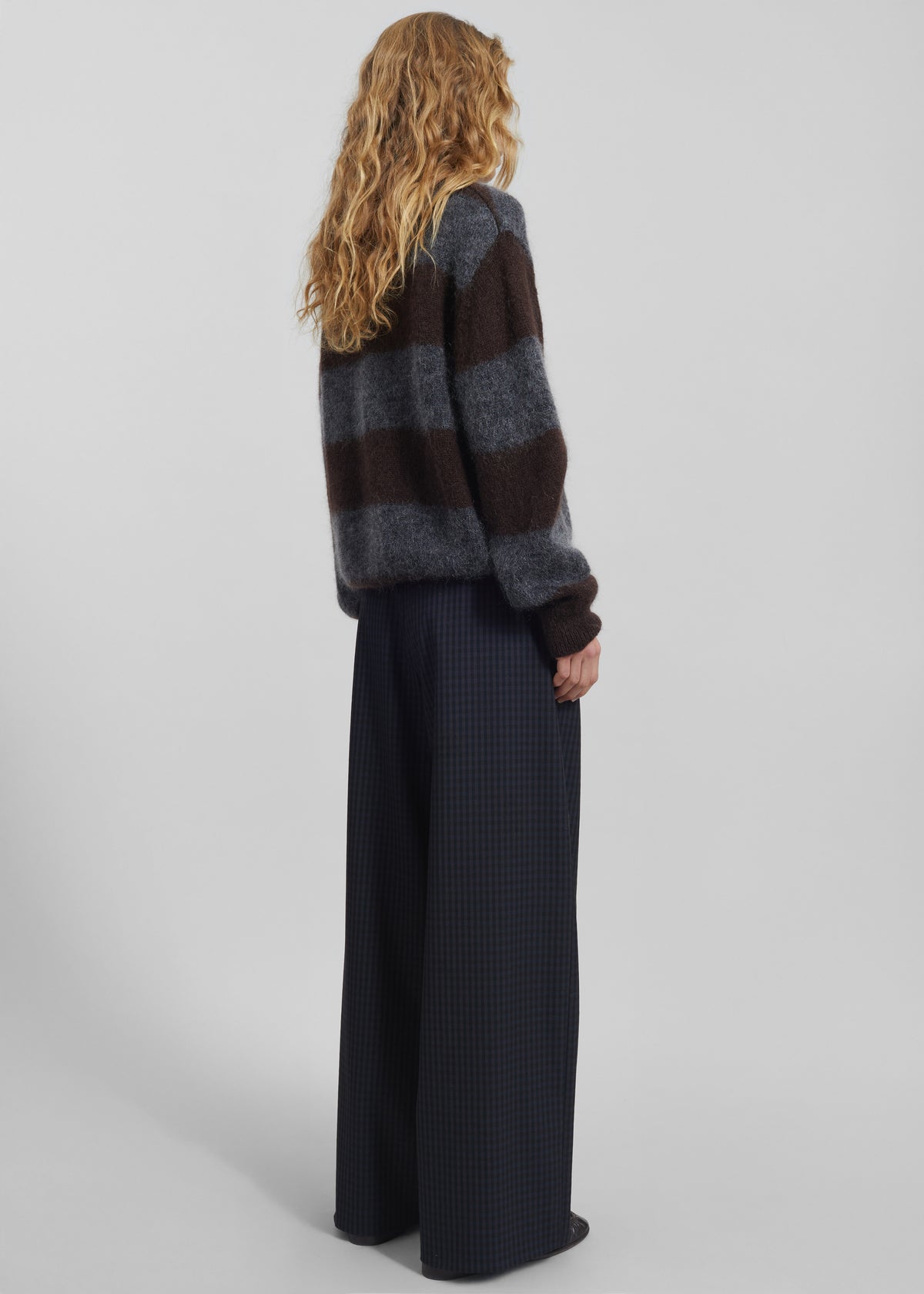 Sirsa Double Belt Loop Trousers - Black Plaid - 6