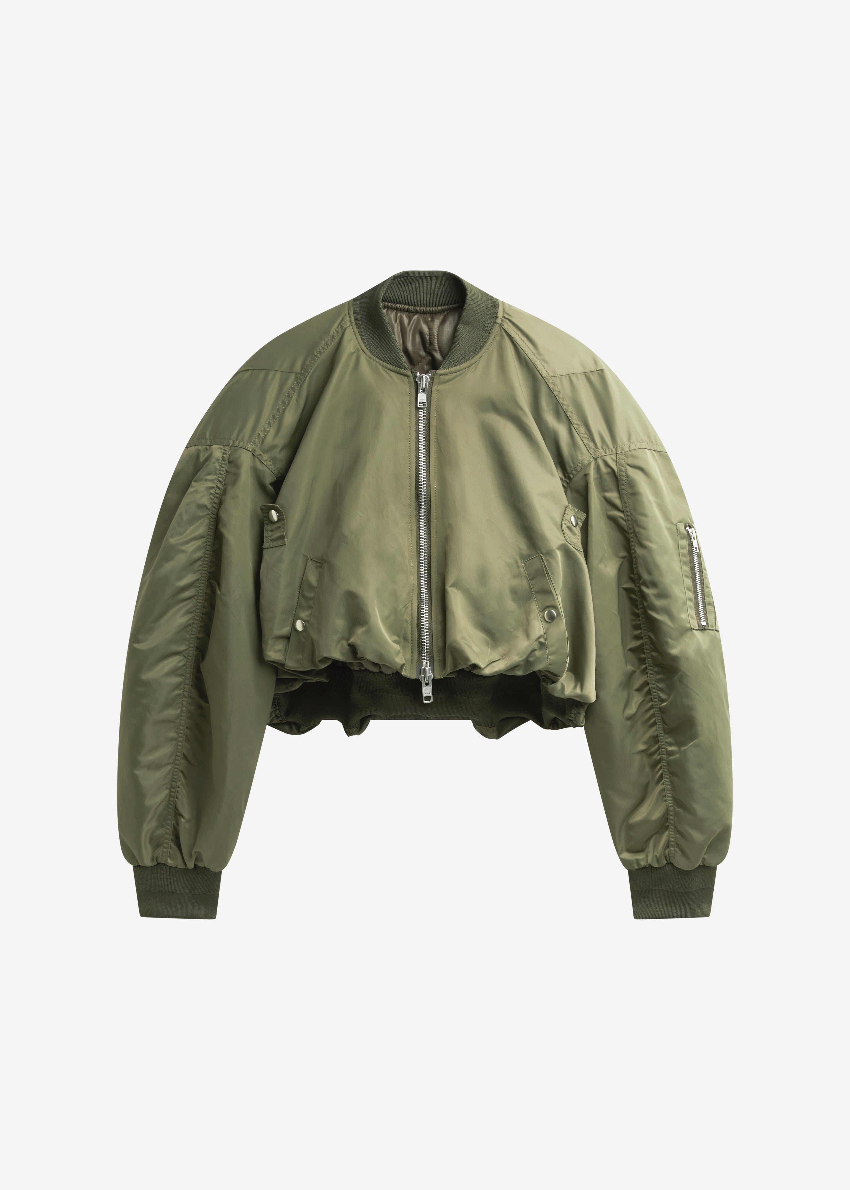 Skagen Cropped Trapeze Bomber Jacket - Olive – The Frankie Shop Europe