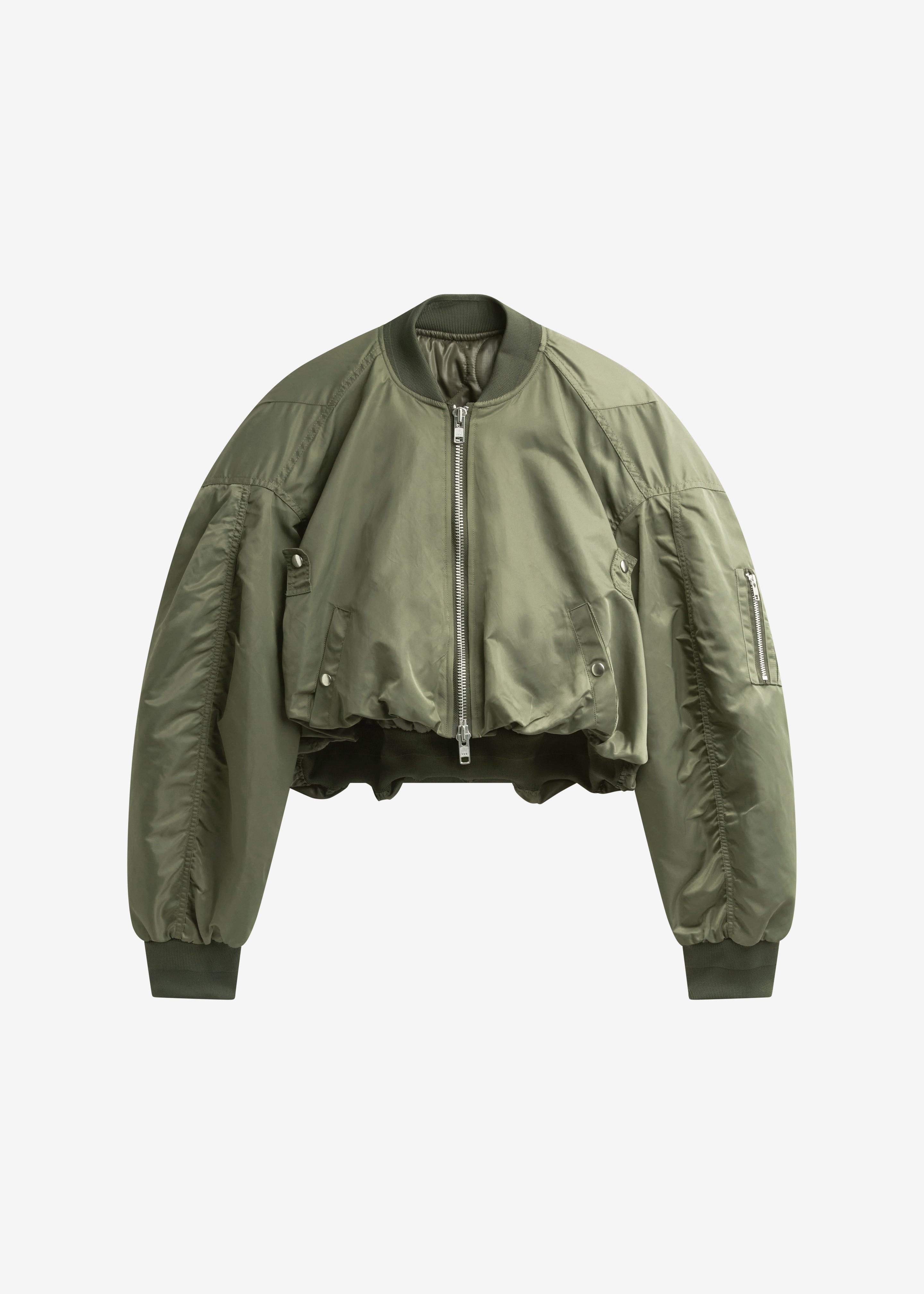 Skagen Cropped Trapeze Bomber Jacket - Olive – The Frankie Shop Europe