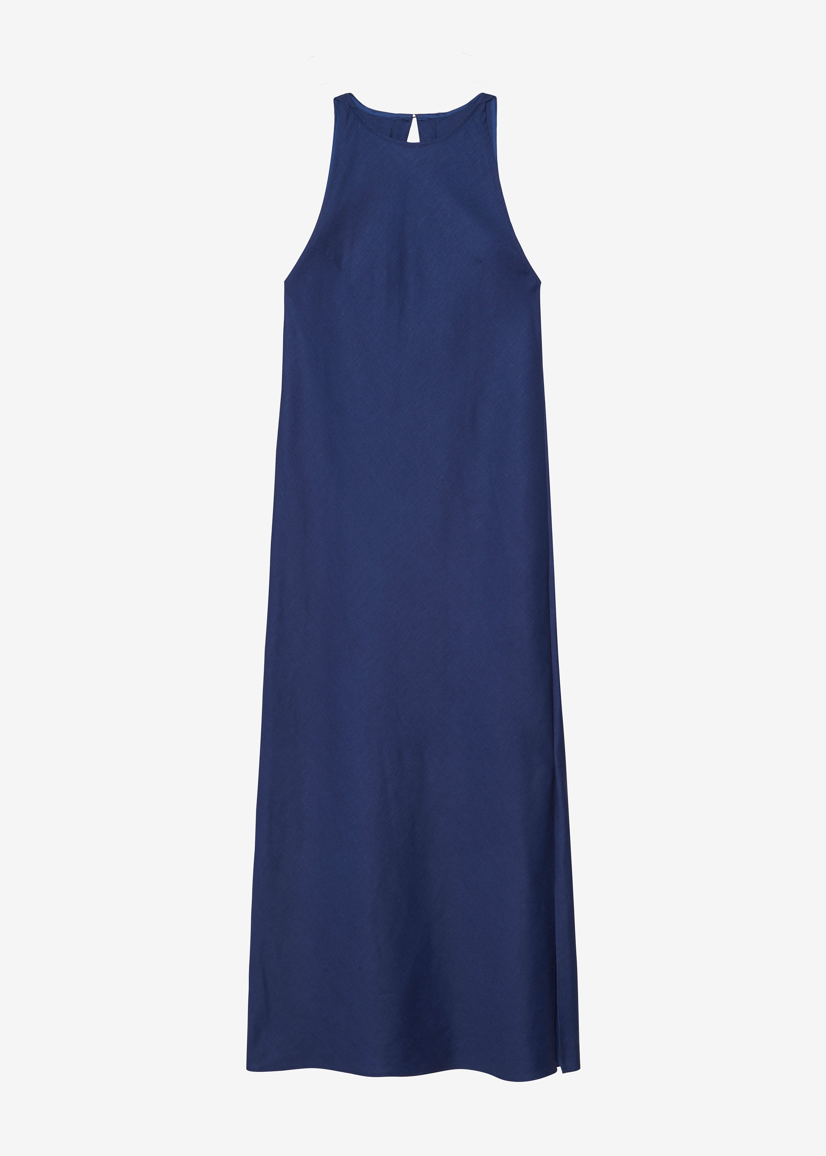 Skien Halterneck Maxi Dress - Blue - 5