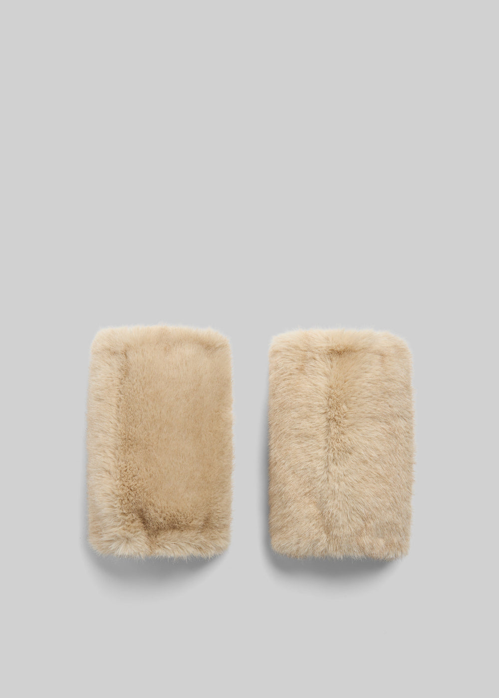Snova Faux Fur Mittens - Beige