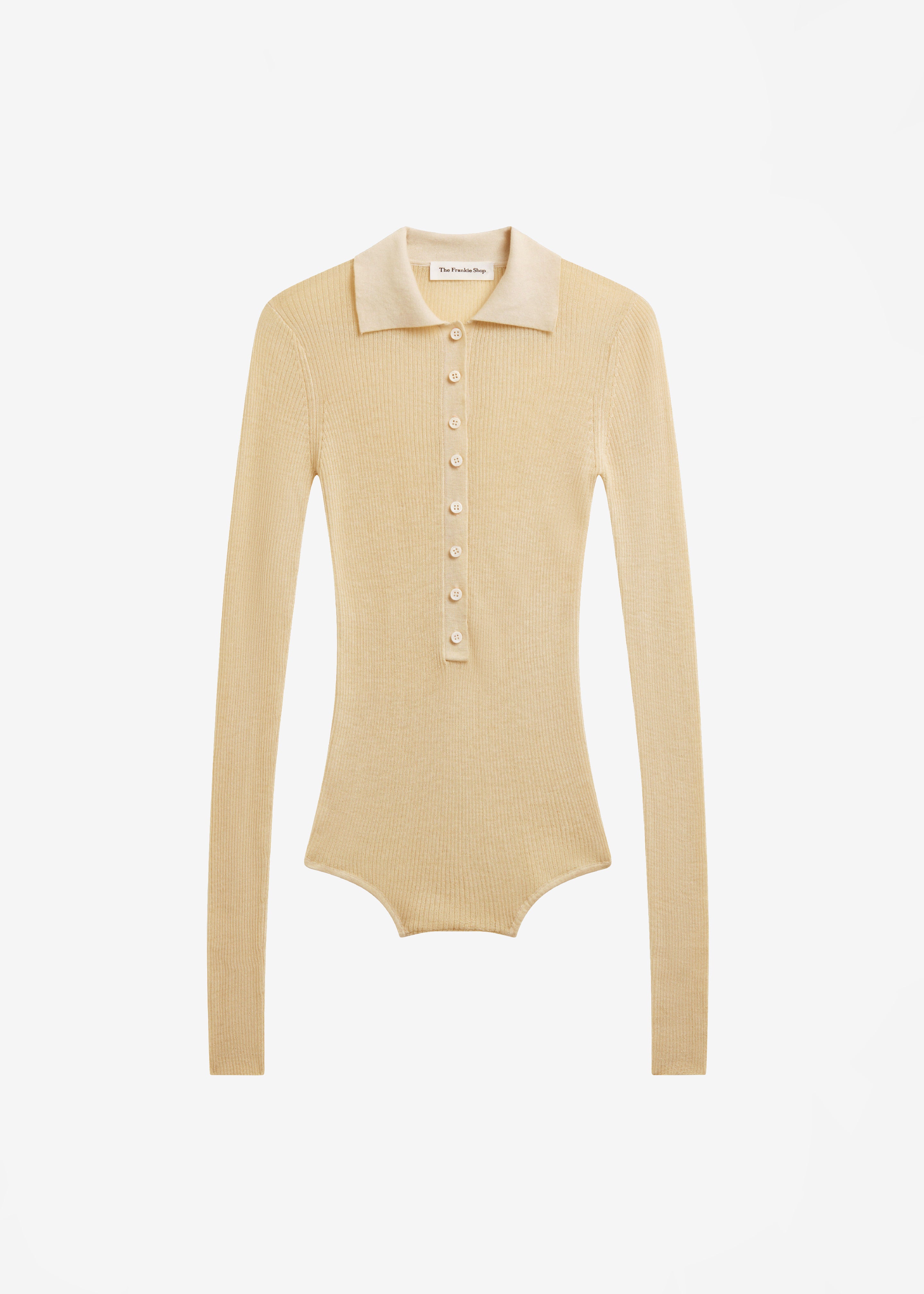 Solana Polo Bodysuit - Beige - 7