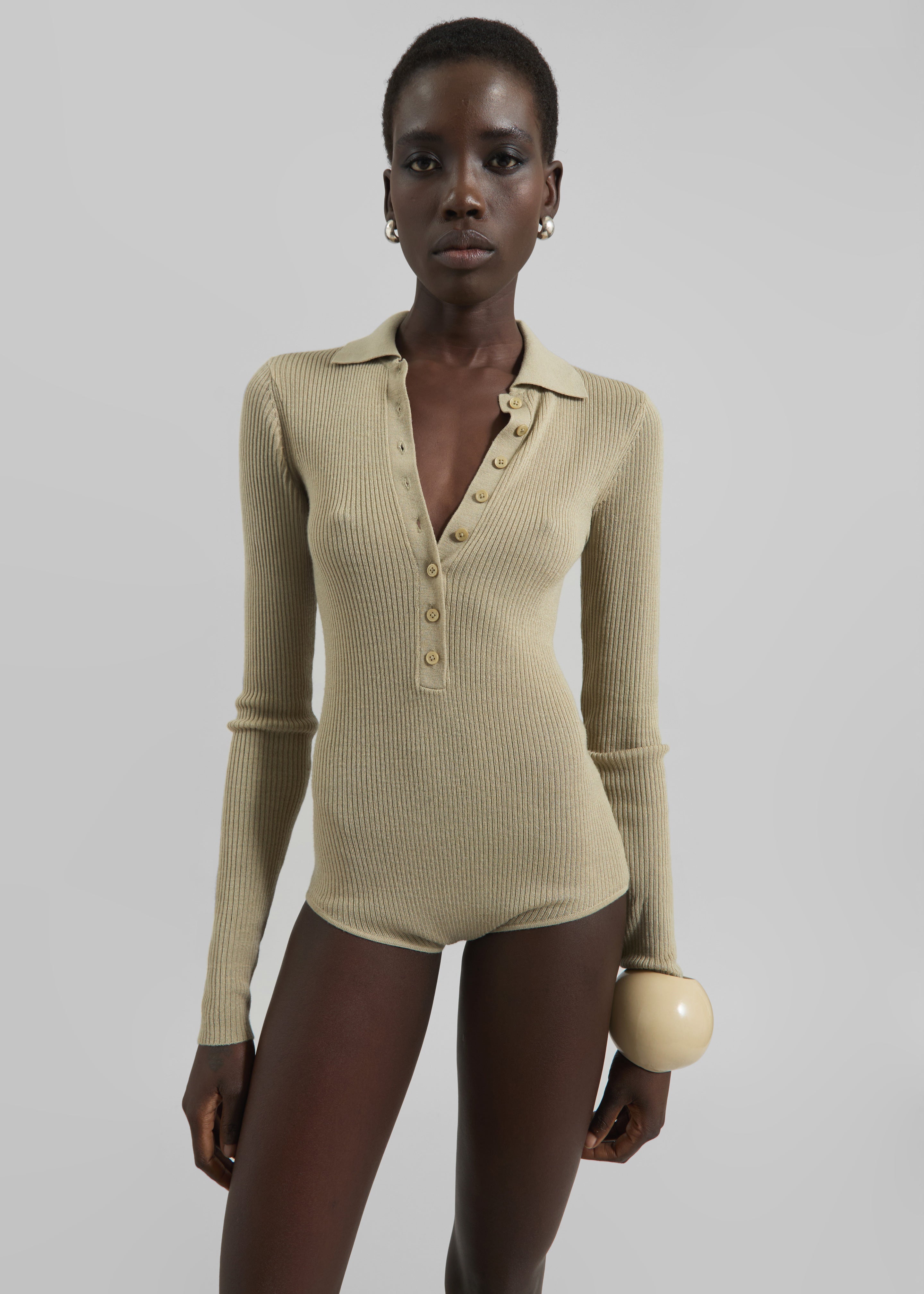 Solana Polo Bodysuit - Desert Sand - 6