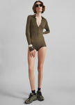 Solana Polo Bodysuit - Khaki