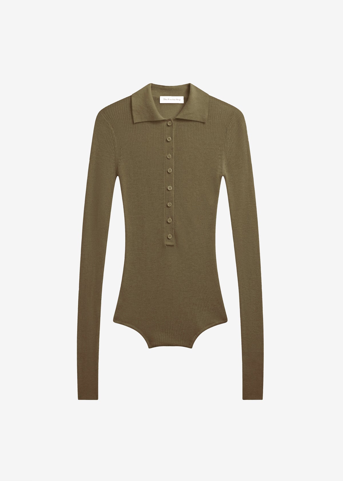 Solana Polo Bodysuit - Khaki - 12
