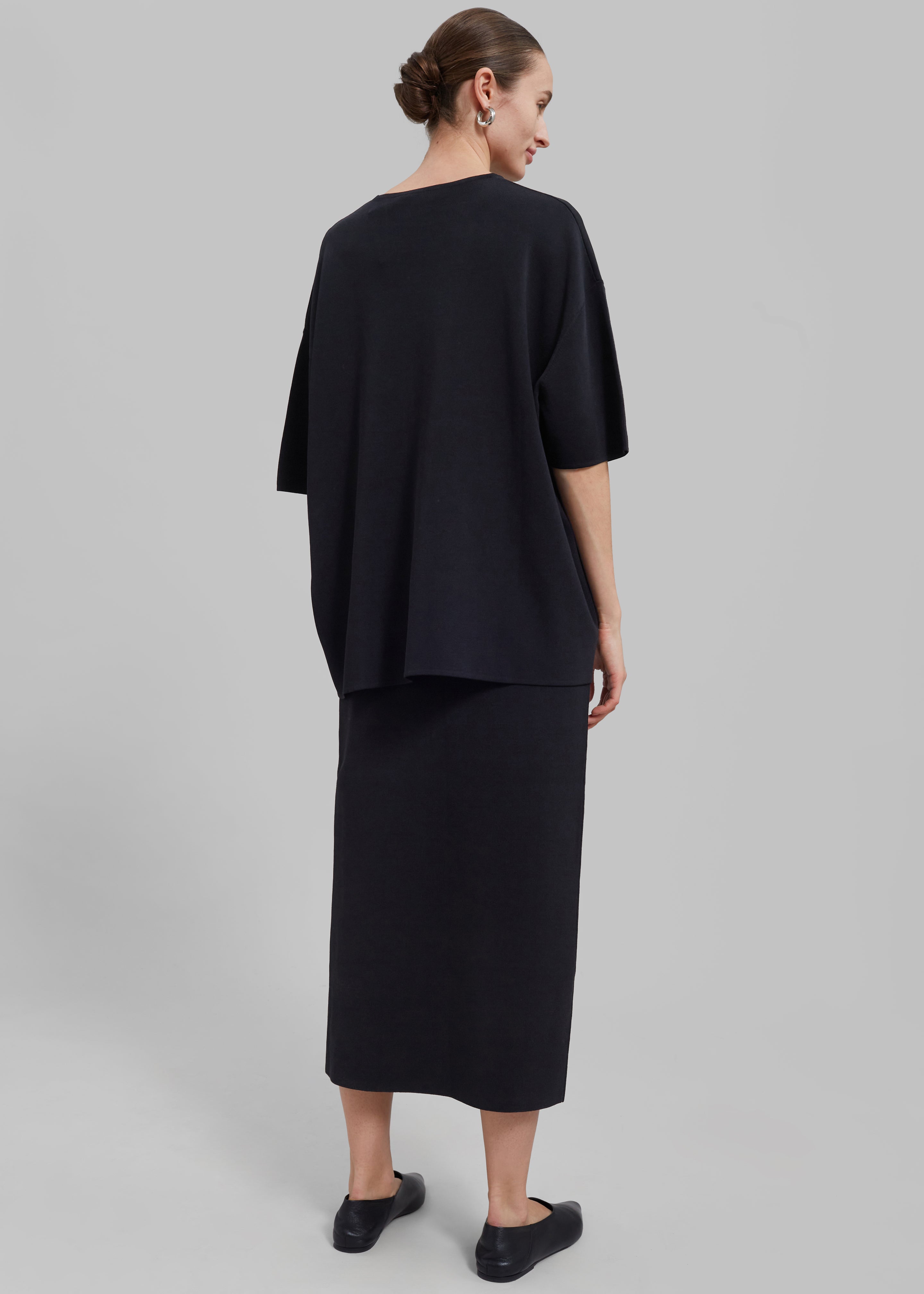Solange Knit Pencil Skirt - Black - 9