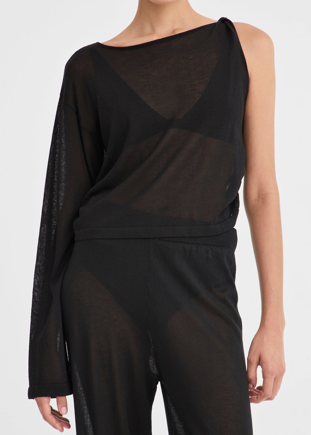 Solaqua Adele Knit Top - Noir - 4
