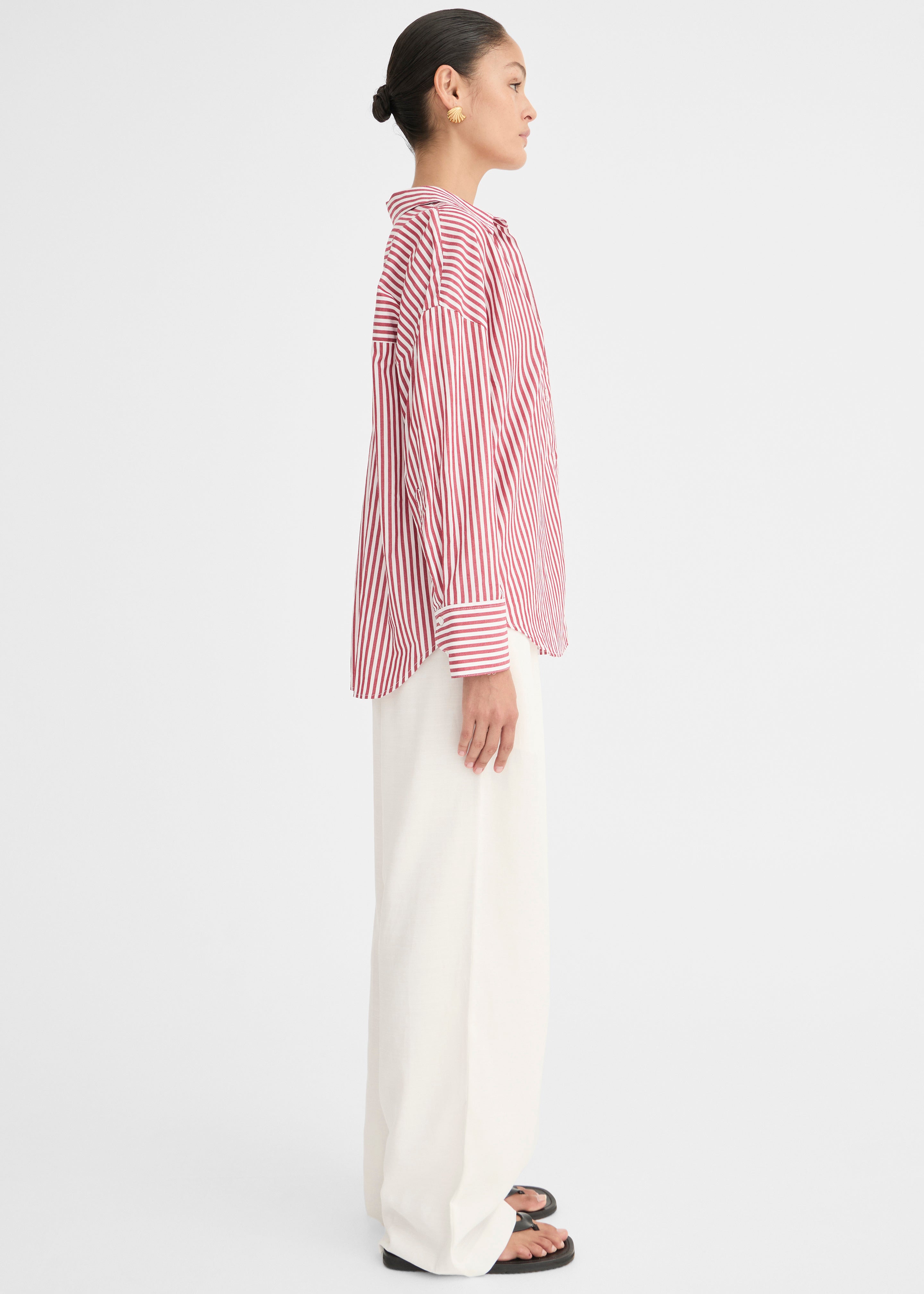 Solaqua Franca Striped Shirt - Red/White - 5
