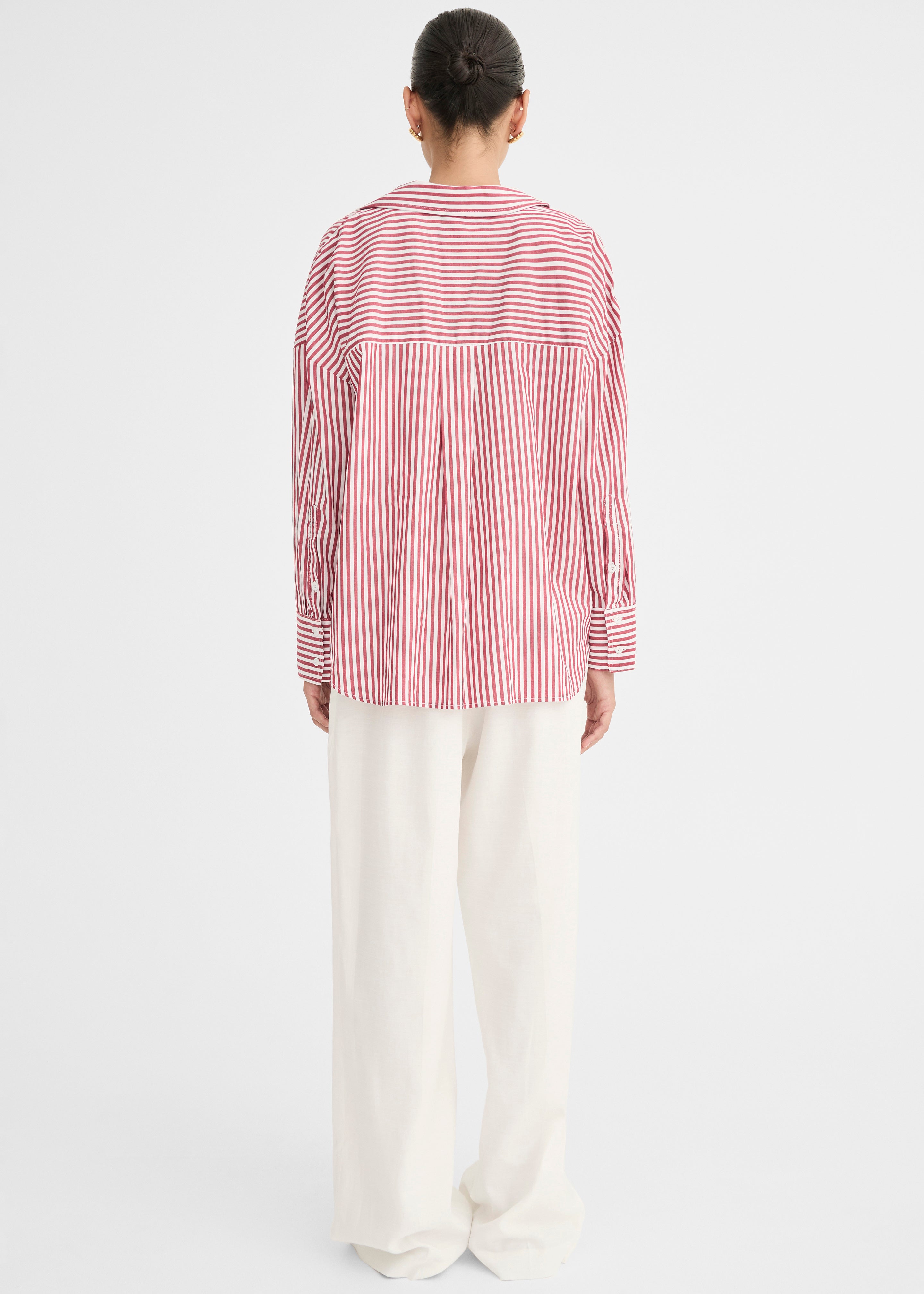 Solaqua Franca Striped Shirt - Red/White - 9