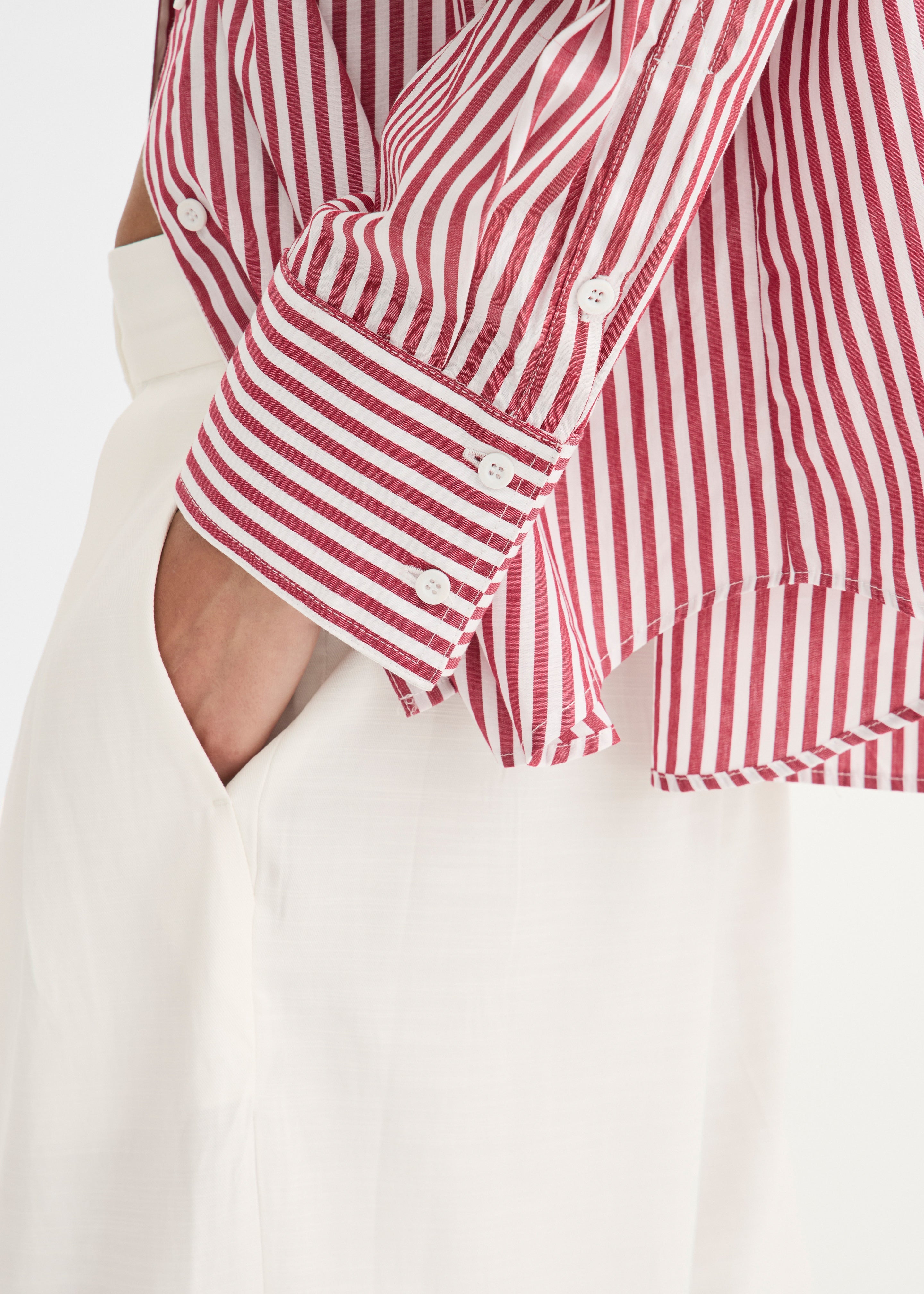 Solaqua Franca Striped Shirt - Red/White - 7