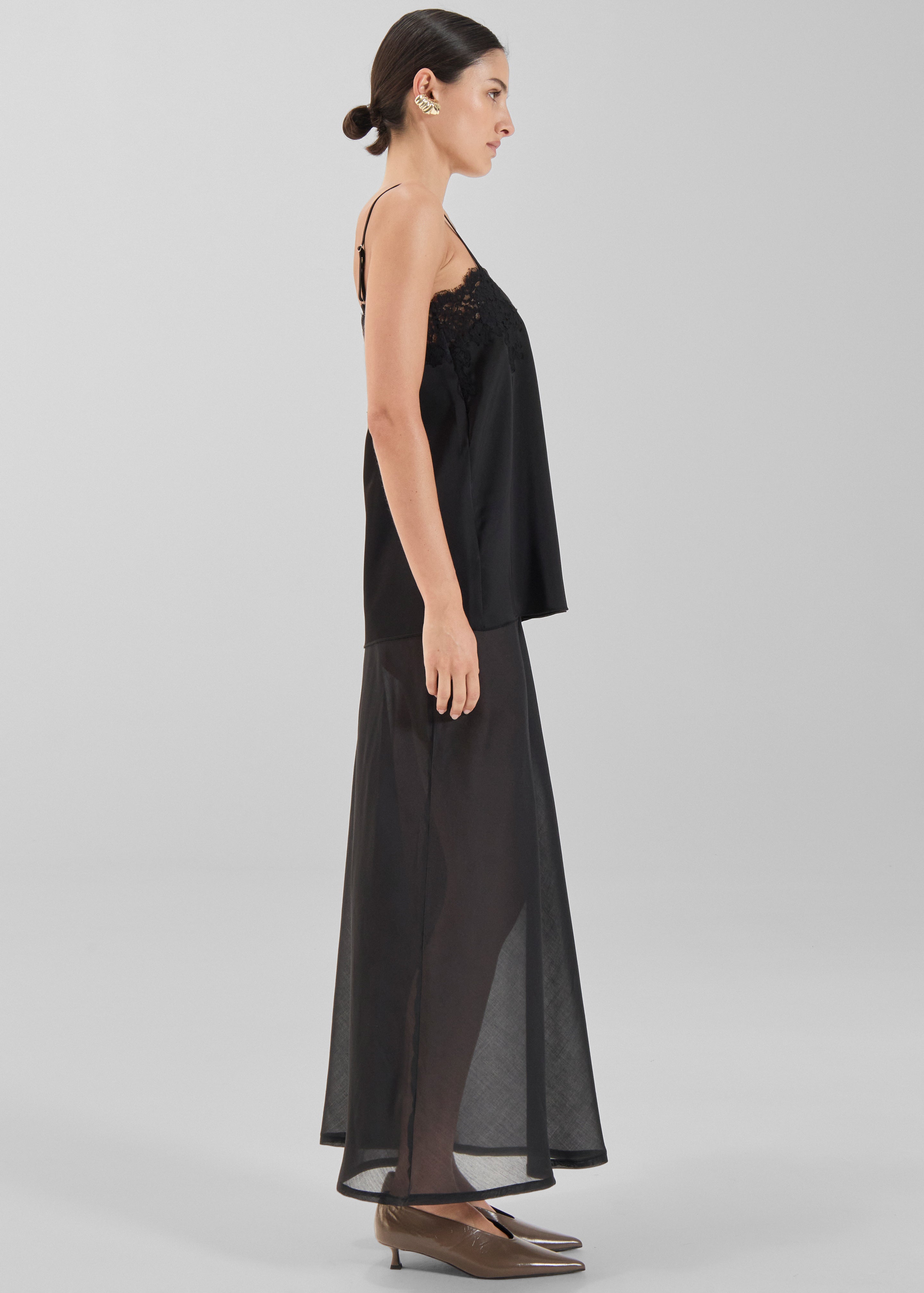 Solaqua Francesca Bias Skirt - Noir - 4