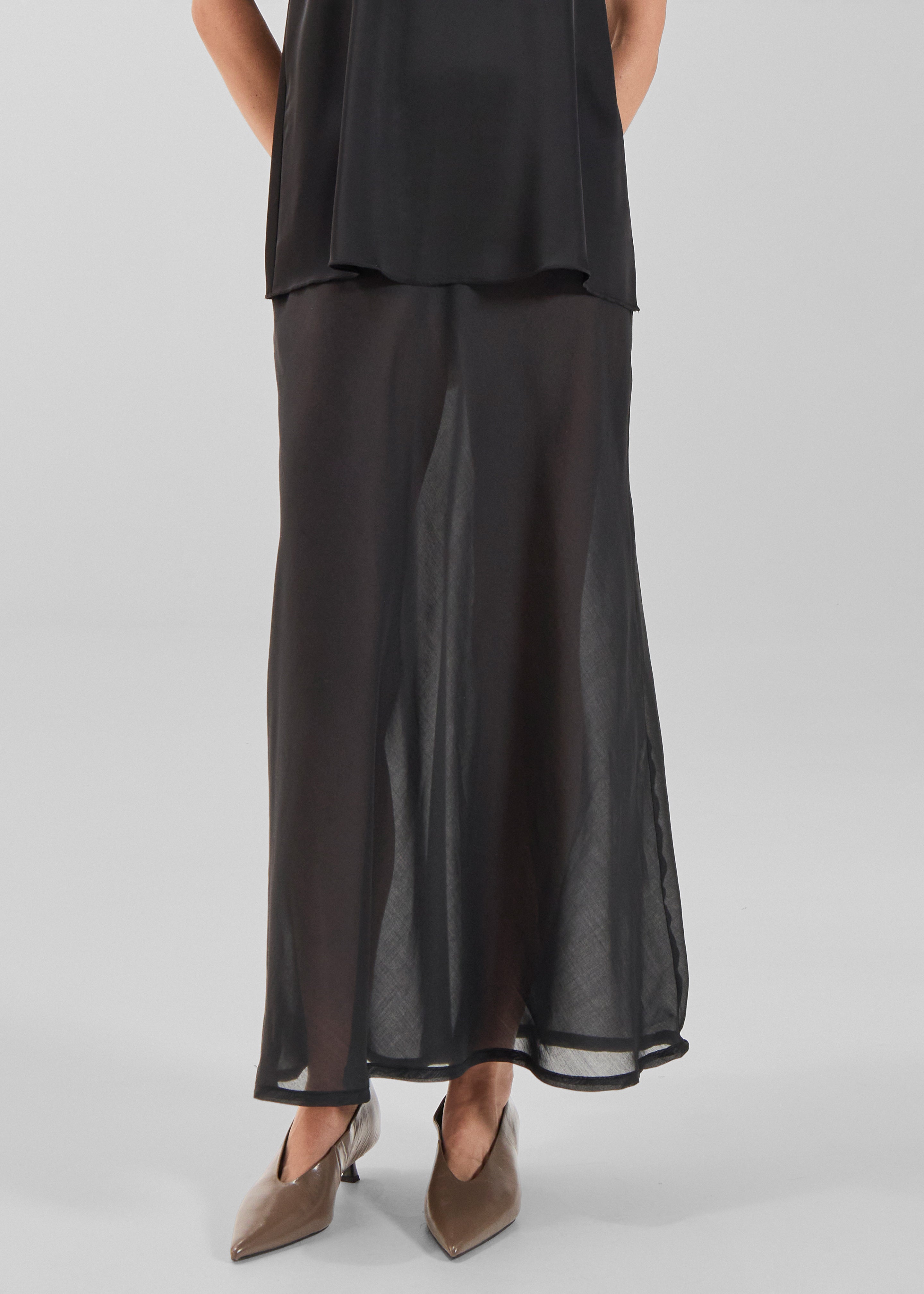 Solaqua Francesca Bias Skirt - Noir - 2