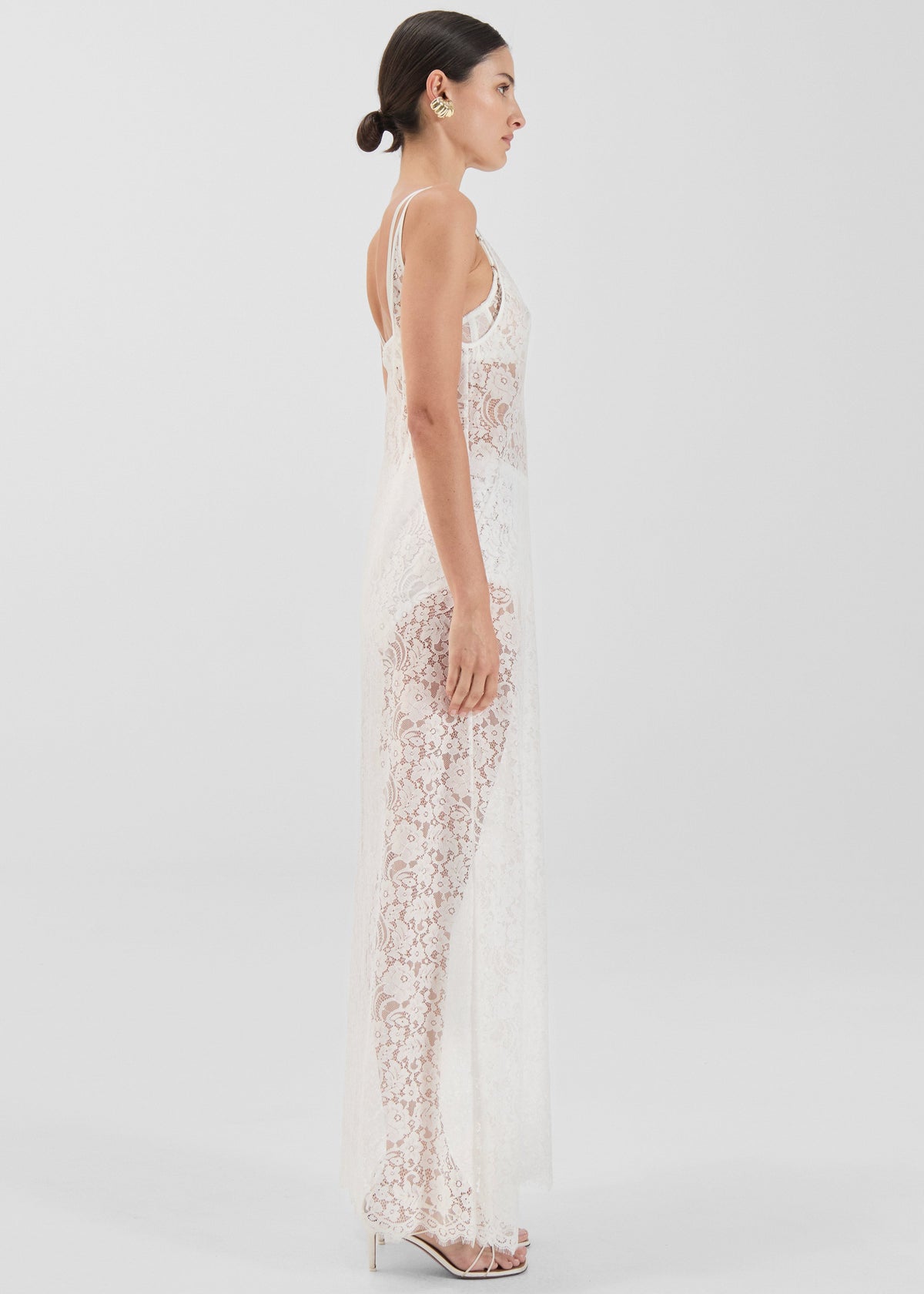 Solaqua Georgette Dress - Ivory - 6