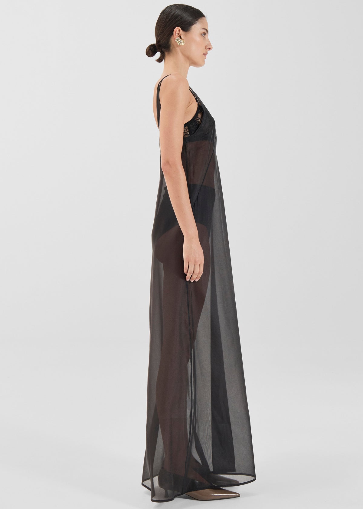 Solaqua Georgette Dress - Noir - 3