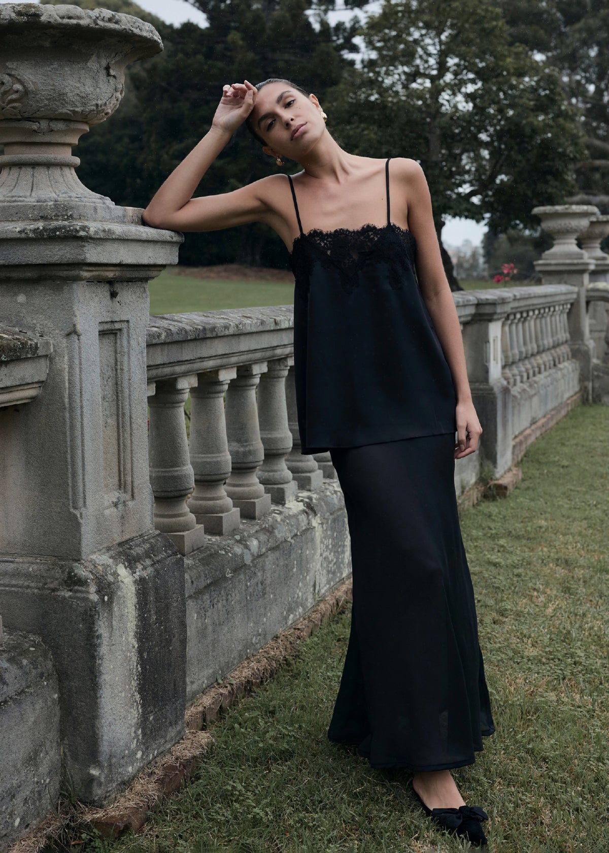 Solaqua Francesca Bias Skirt - Noir - 3