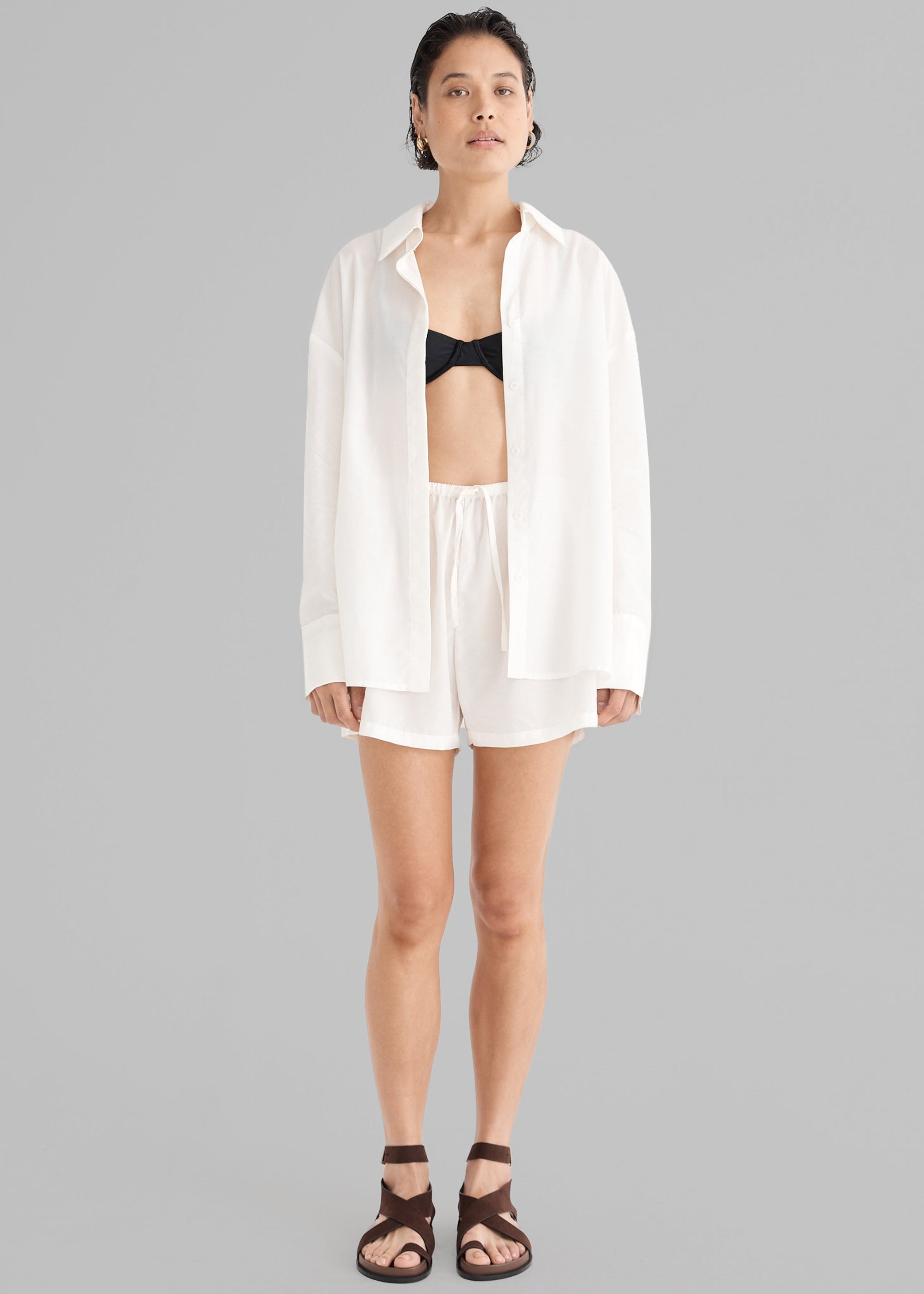 Shop the look image for Solaqua The Amelie Shirt - Ivory