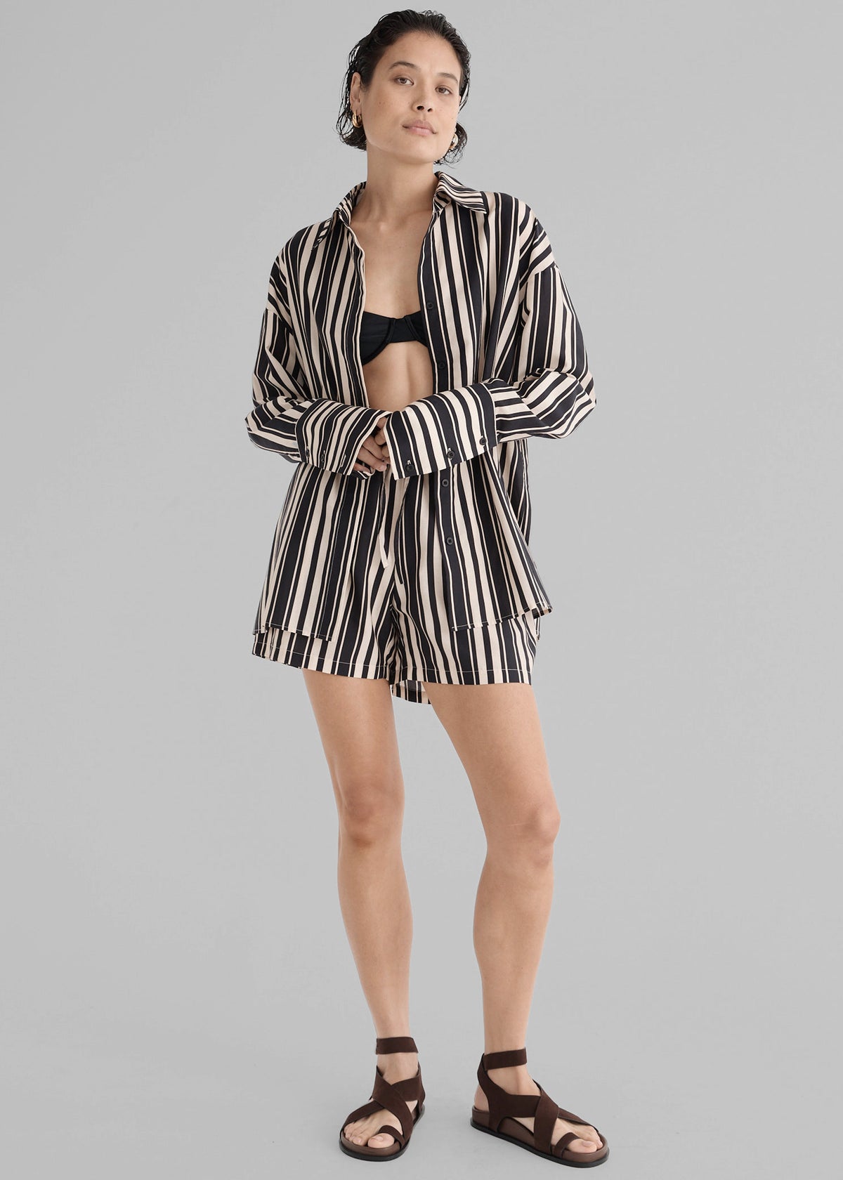 Solaqua The Beau Shorts - Cinque Stripe - 4