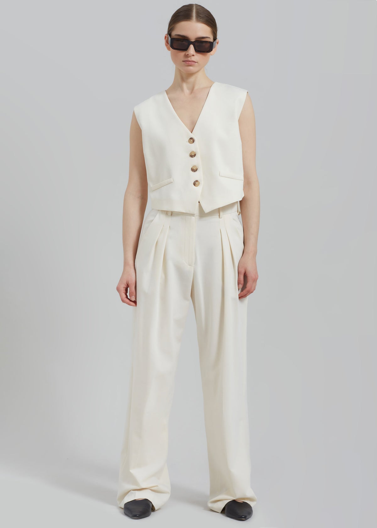 Solaqua The Leon Pants - Ivory - 1