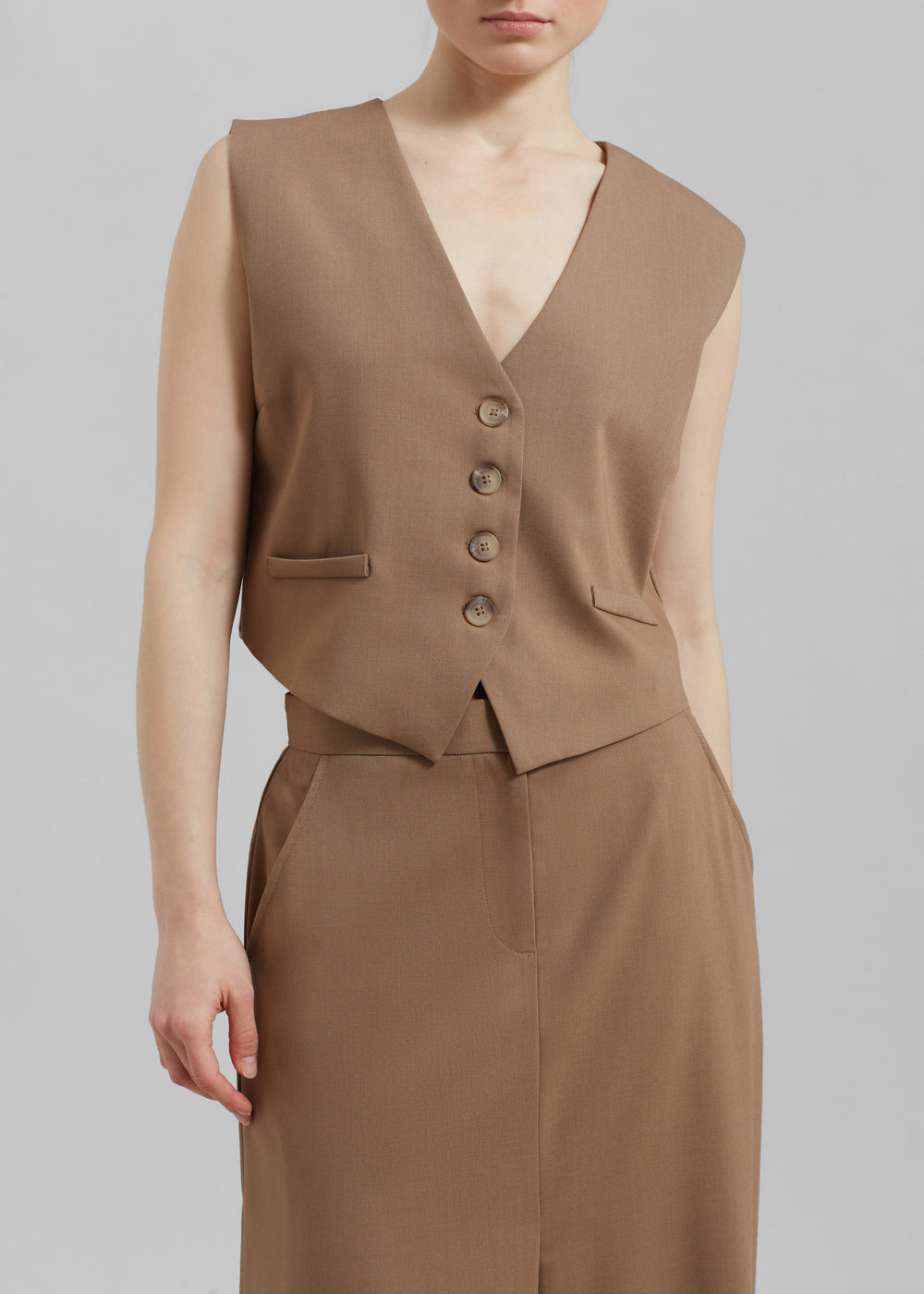 Solaqua The Manon Waistcoat - Crème - 1