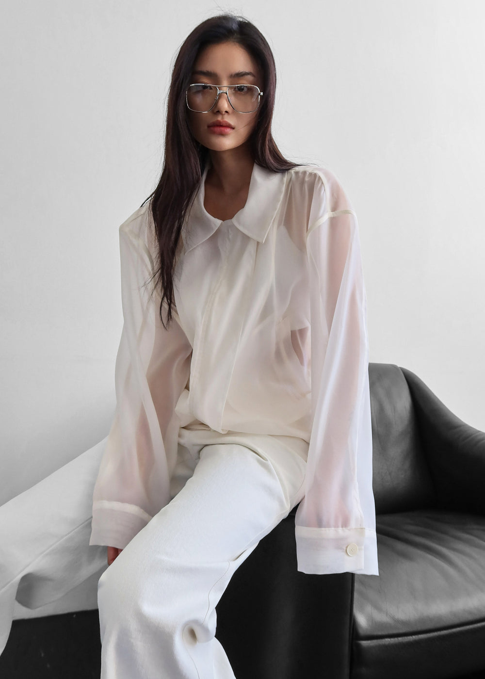 Soller Sheer Jacket - Ivory - 1