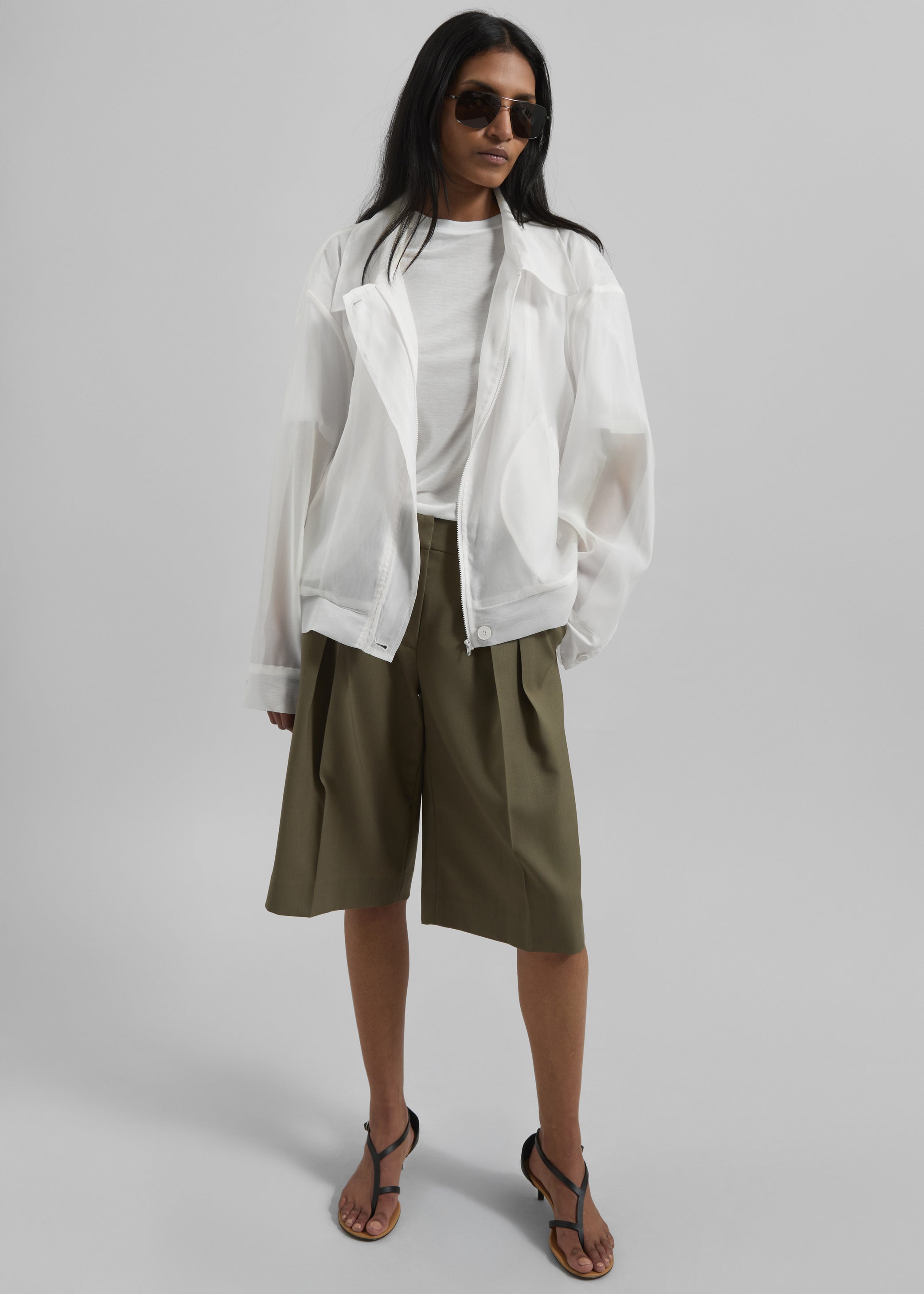 Shop the look image for Soller Sheer Jacket - Ivory