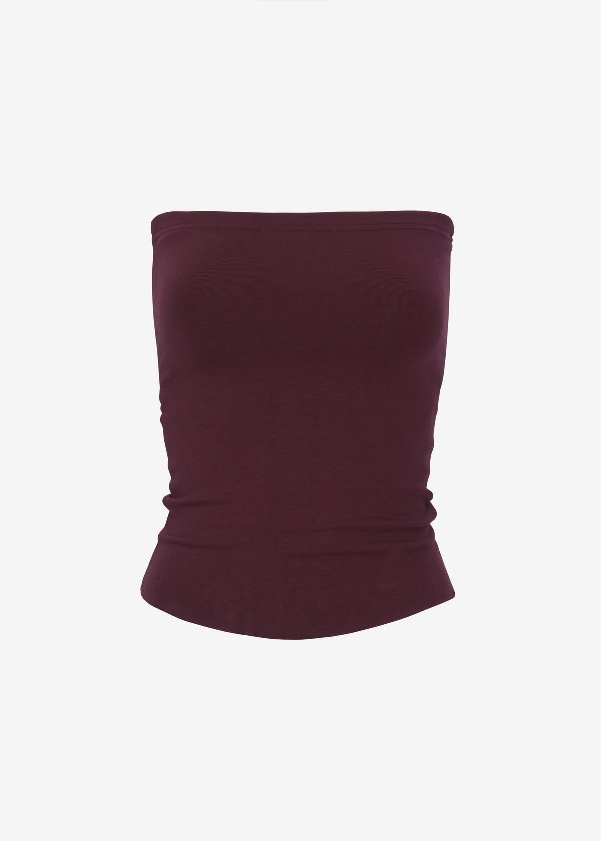 Solrae Tube Top - Burgundy - 11