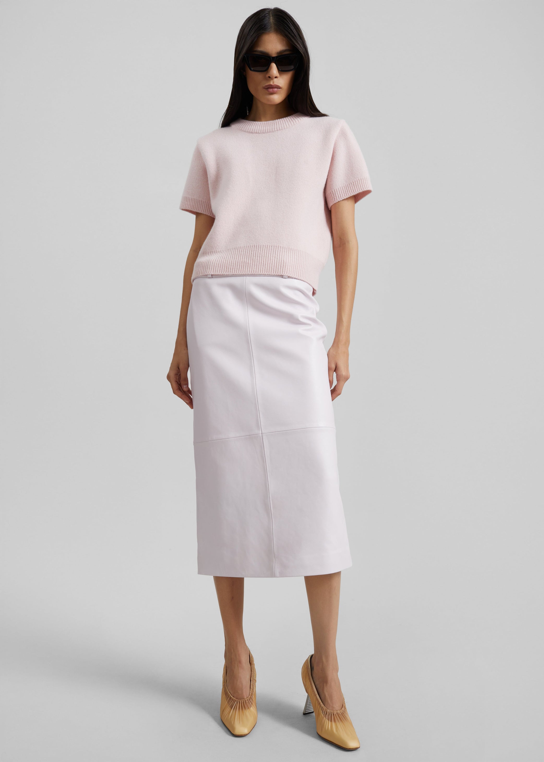 Shop the look image for Sona Wool Knit Top - Pink
