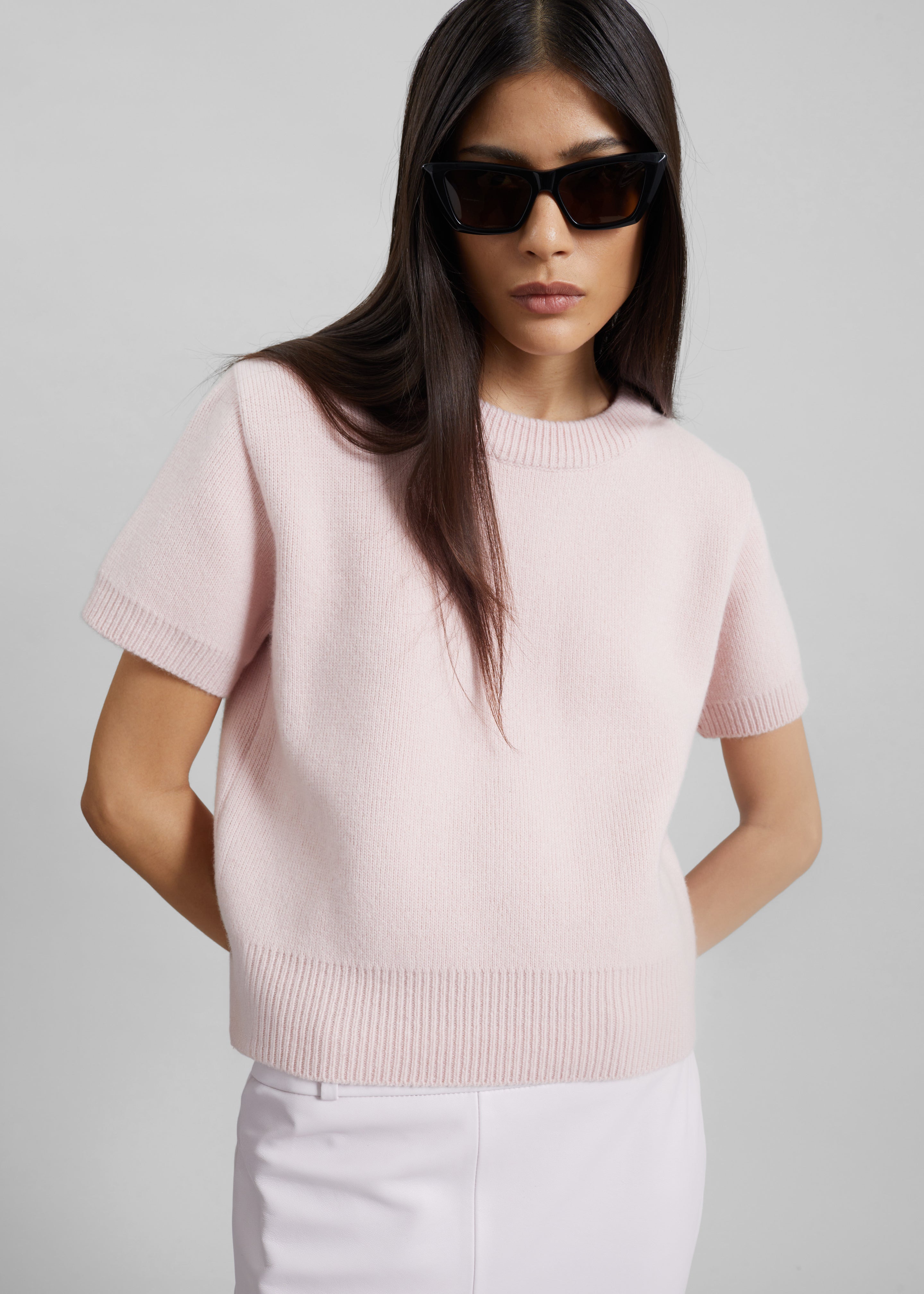 Sona Wool Knit Top - Pink - 5