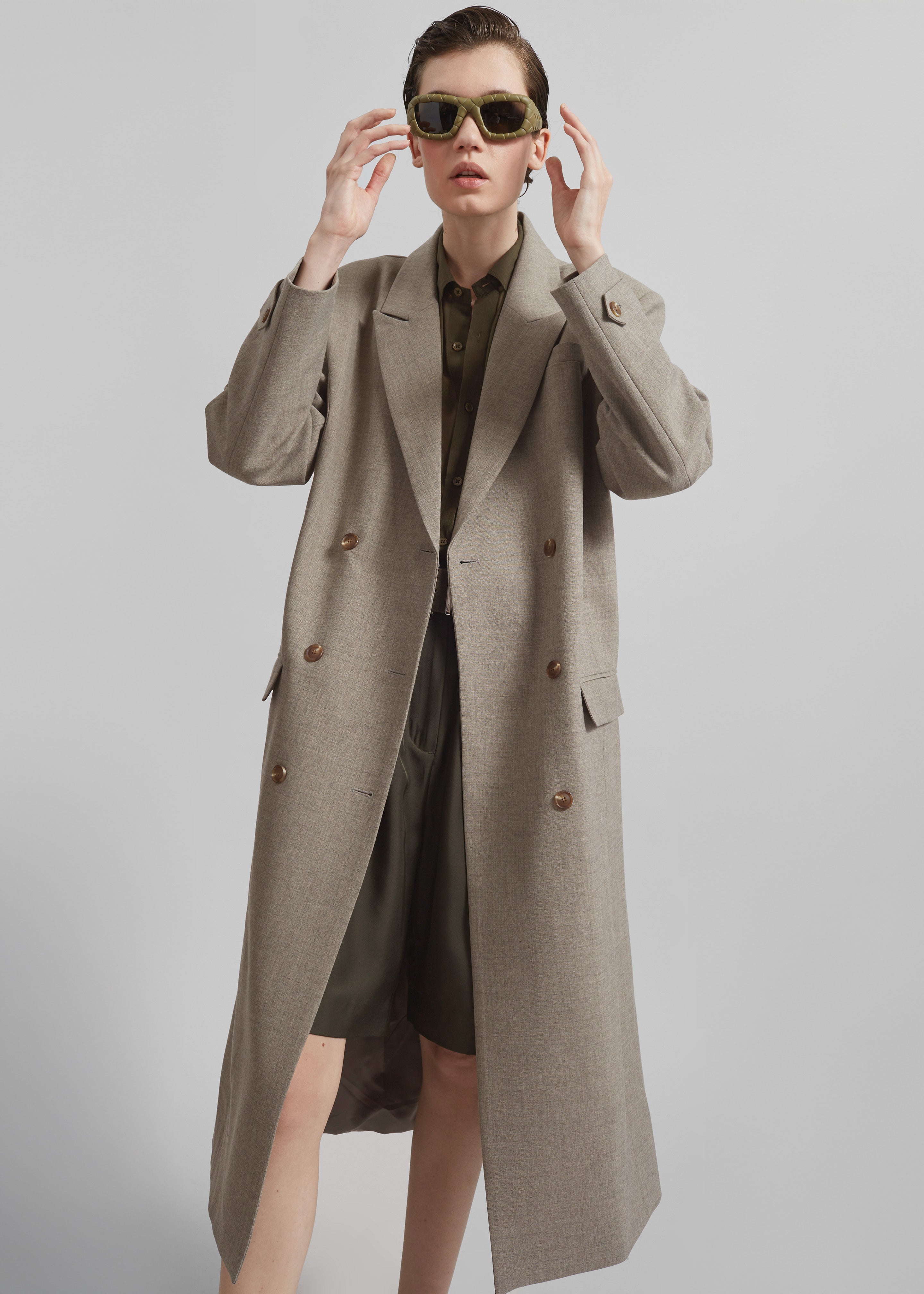 Sonoma Long Coat - Taupe - 1