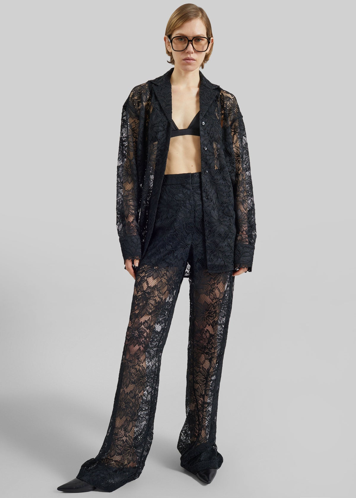 Sportmax Afoso Lace Trousers - Black - 4